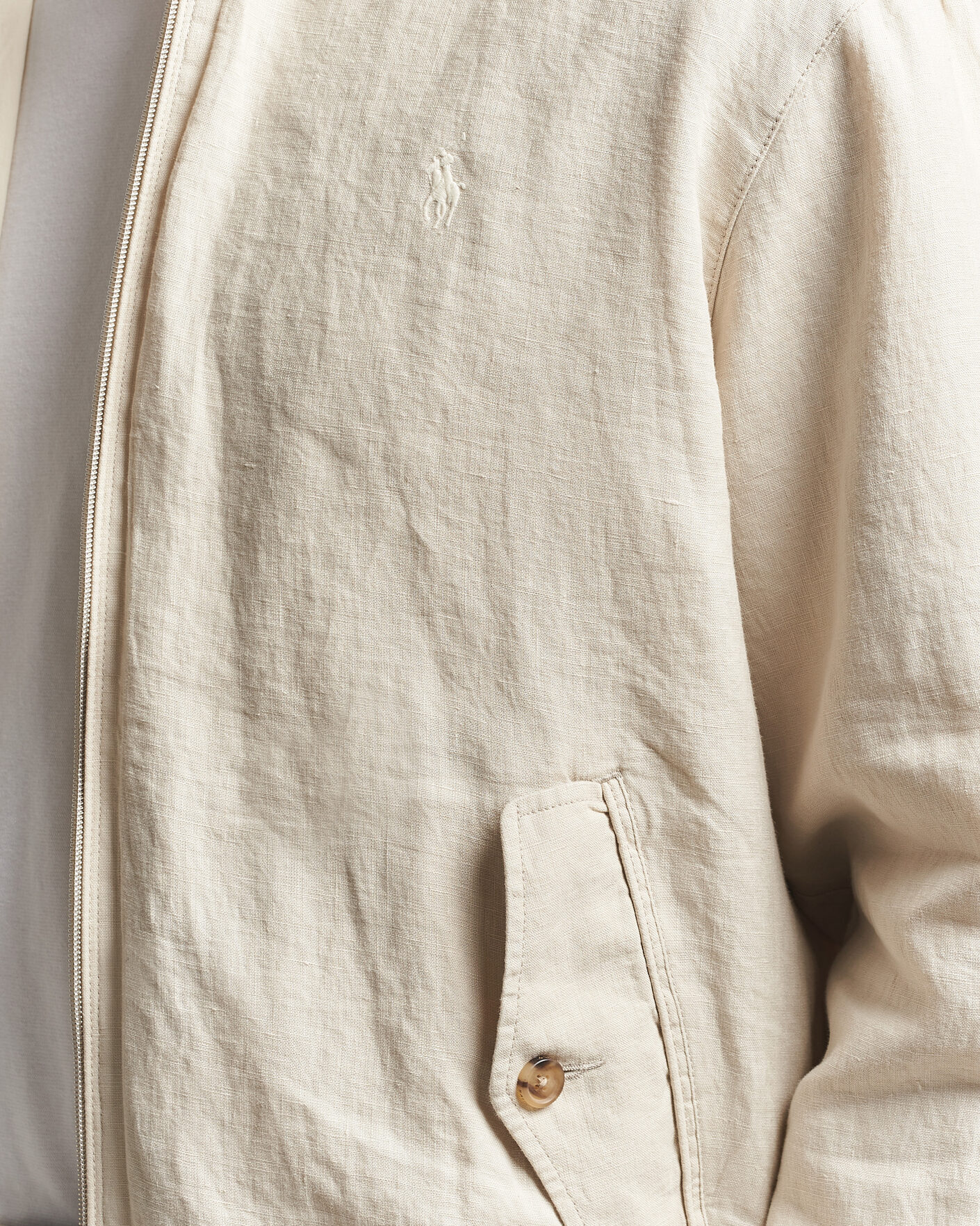 Herr | Jackor | Polo Ralph Lauren | Linen Herringbone Windbreaker Basic Sand