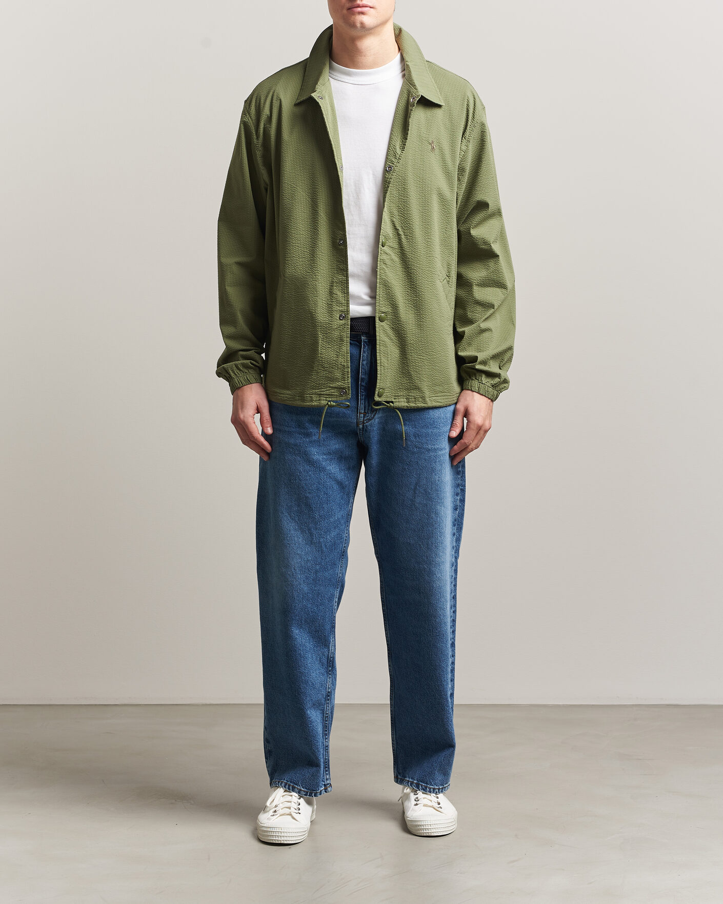 Herr | Jackor | Polo Ralph Lauren | Seersucker Windbreaker Jacket Supply Olive