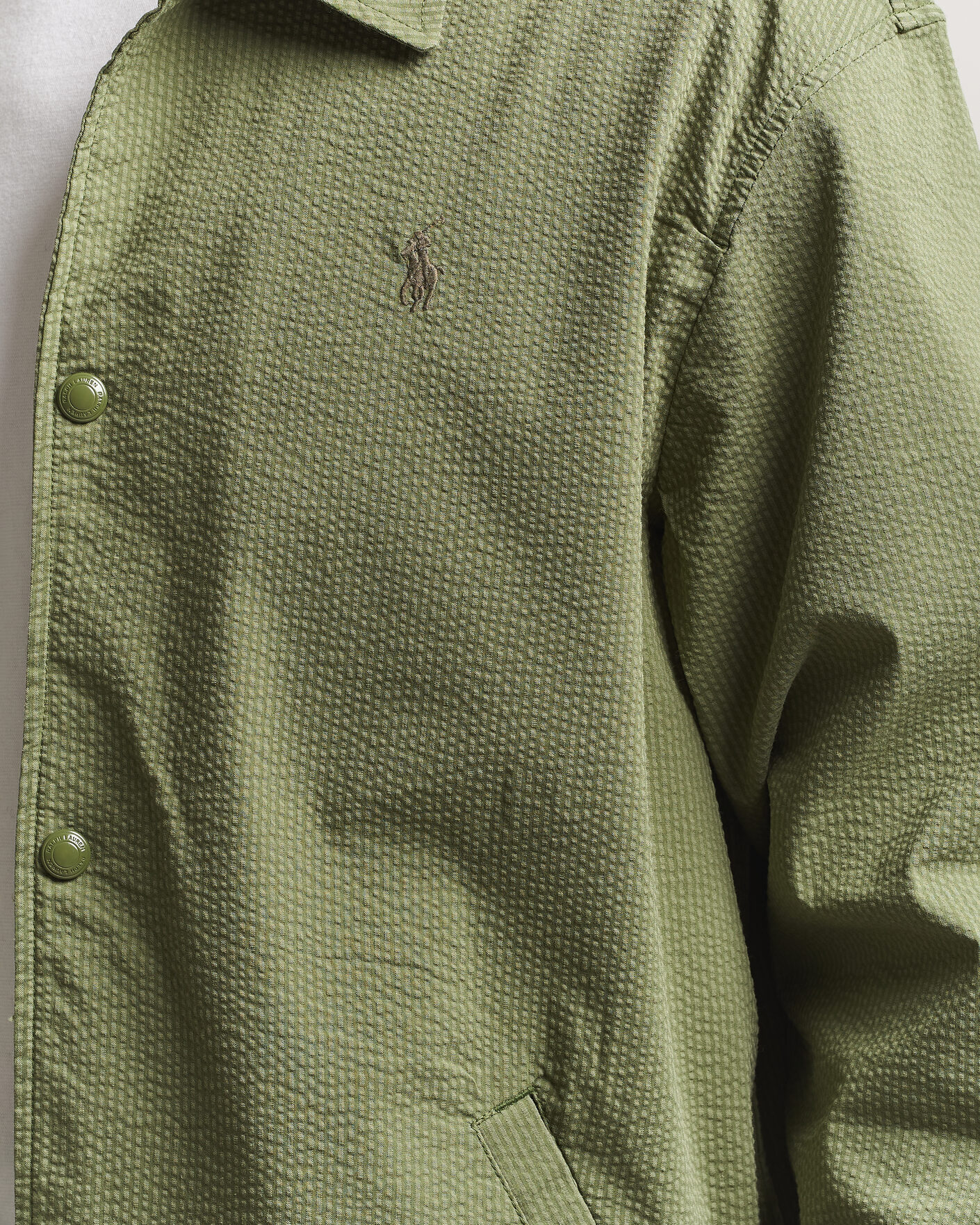 Herr | Jackor | Polo Ralph Lauren | Seersucker Windbreaker Jacket Supply Olive