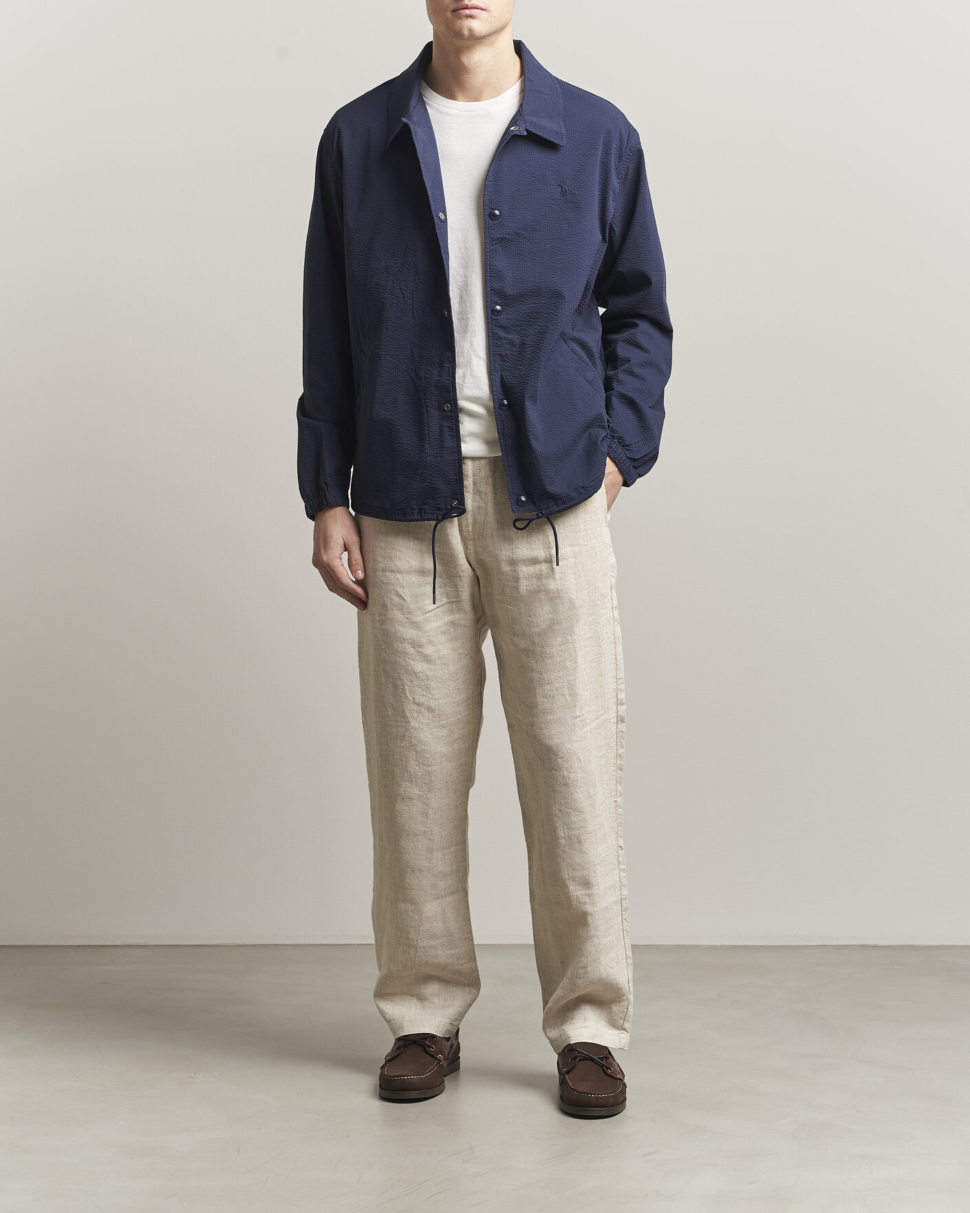 Herr | Jackor | Polo Ralph Lauren | Seersucker Windbreaker Jacket Newport Navy