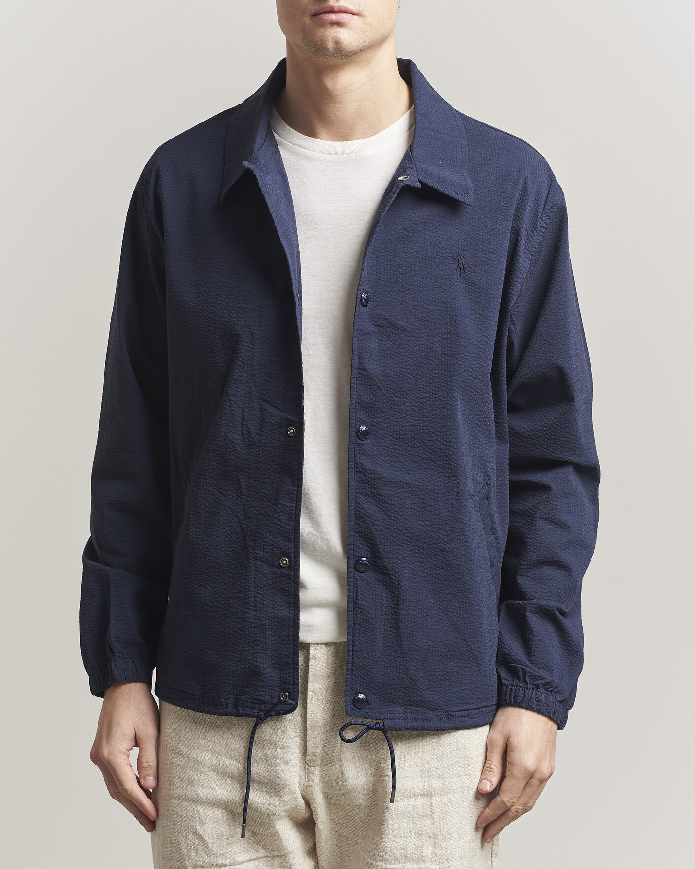 Herr | Jackor | Polo Ralph Lauren | Seersucker Windbreaker Jacket Newport Navy