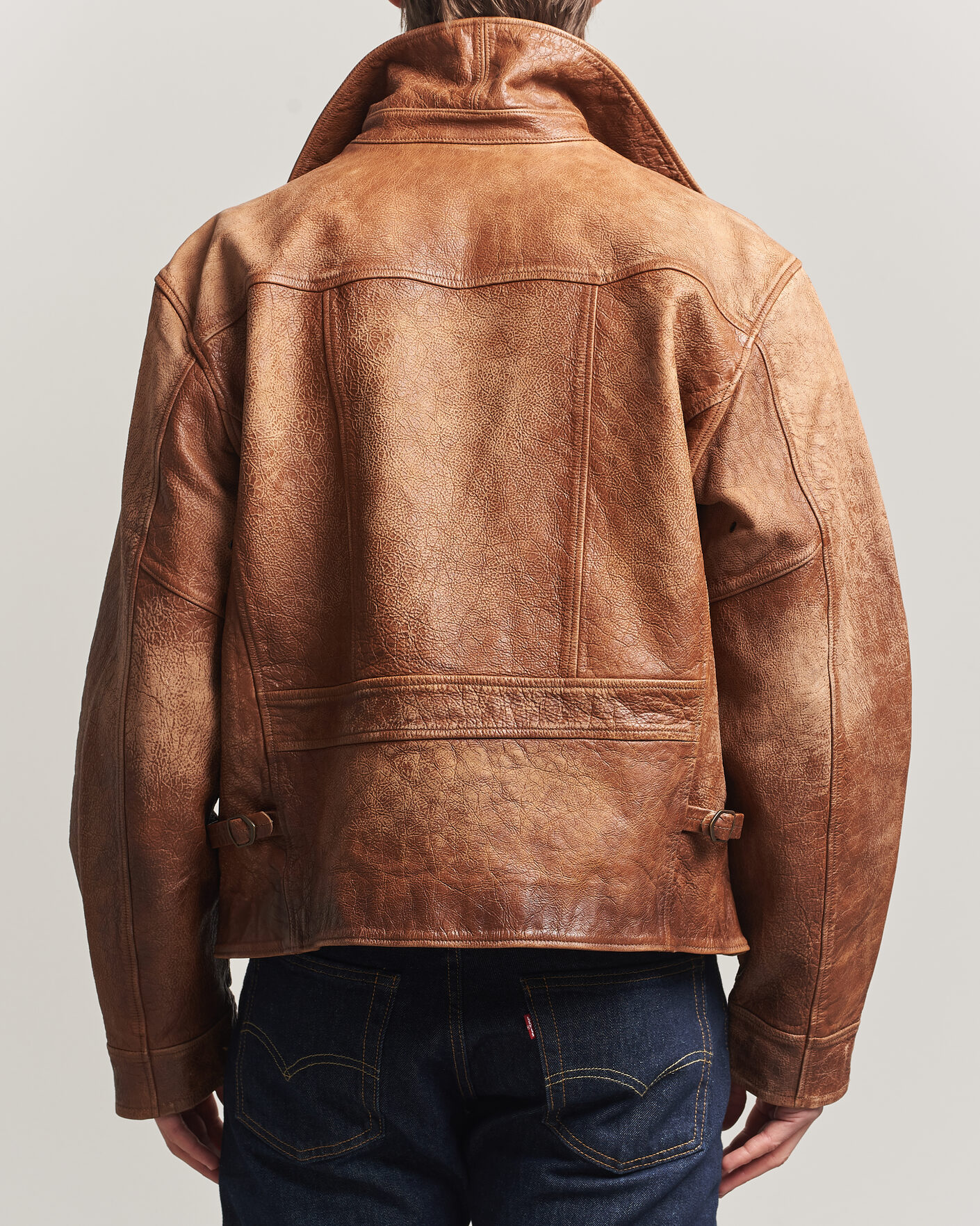 Herr | Jackor | Polo Ralph Lauren | Cow Leather Moto Jacket Brown
