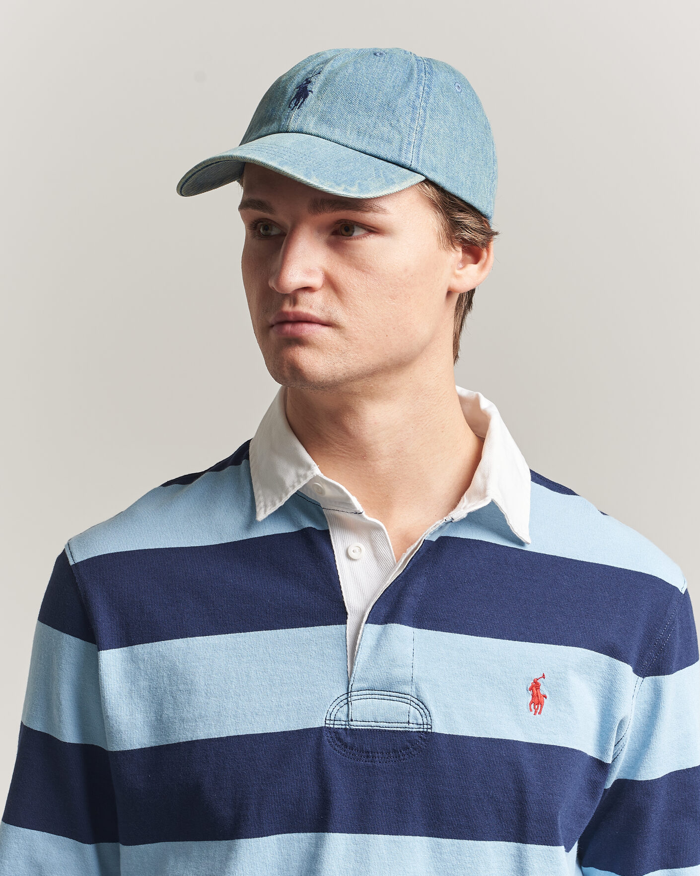 Herr | Hattar & kepsar | Polo Ralph Lauren | Denim Cap Light Wash