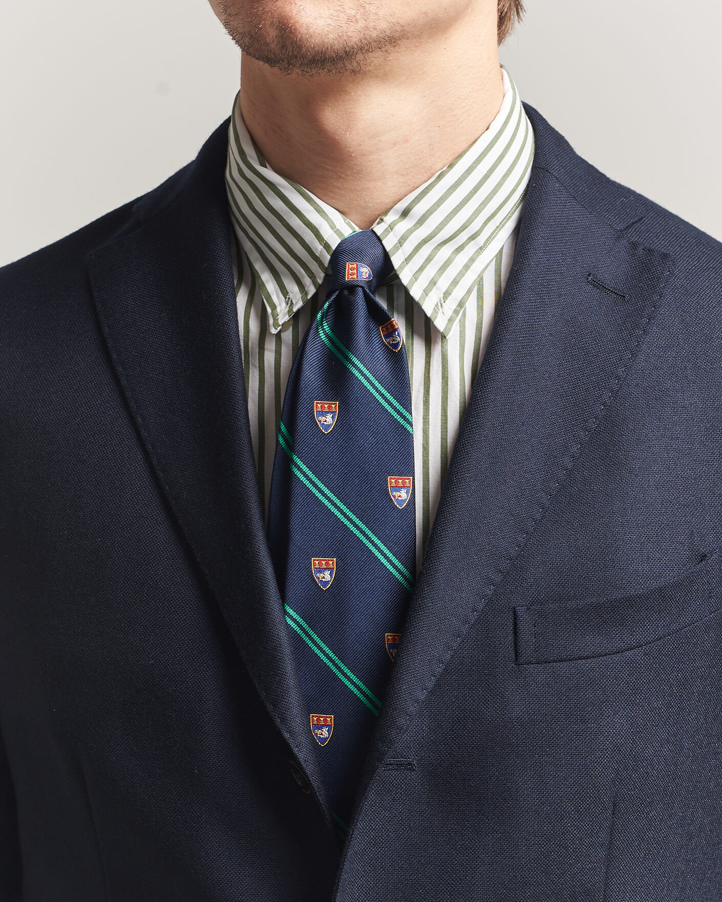 Herr | Slipsar | Polo Ralph Lauren | Boarshead Club Tie Navy/Green