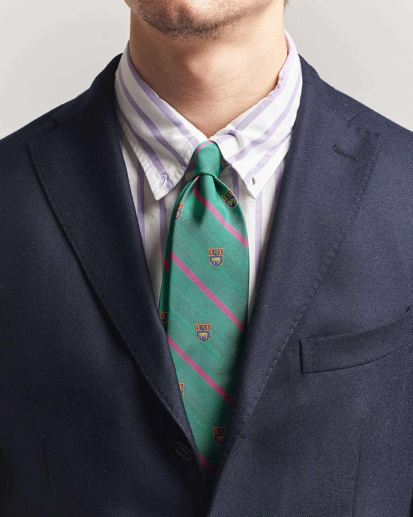 Herr | Slipsar | Polo Ralph Lauren | Elephant Palm Club Tie Green