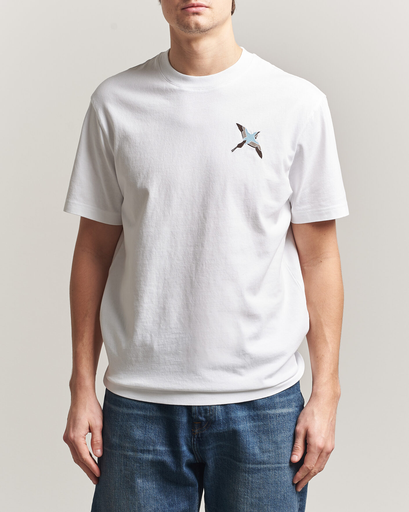 Herr | T-Shirts | Axel Arigato | Micro Bee Bird T-Shirt White