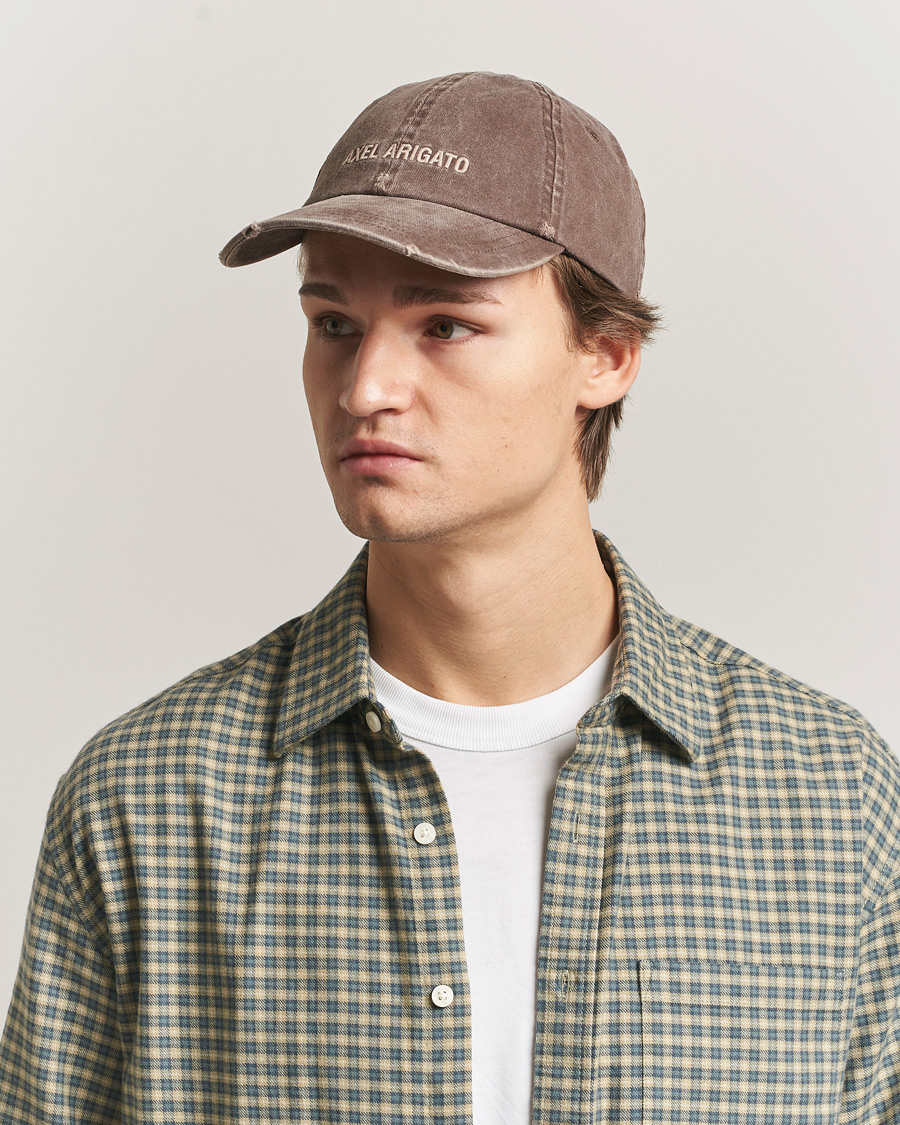 Herr | Hattar & kepsar | Axel Arigato | AA Logo Cap Washed Brown