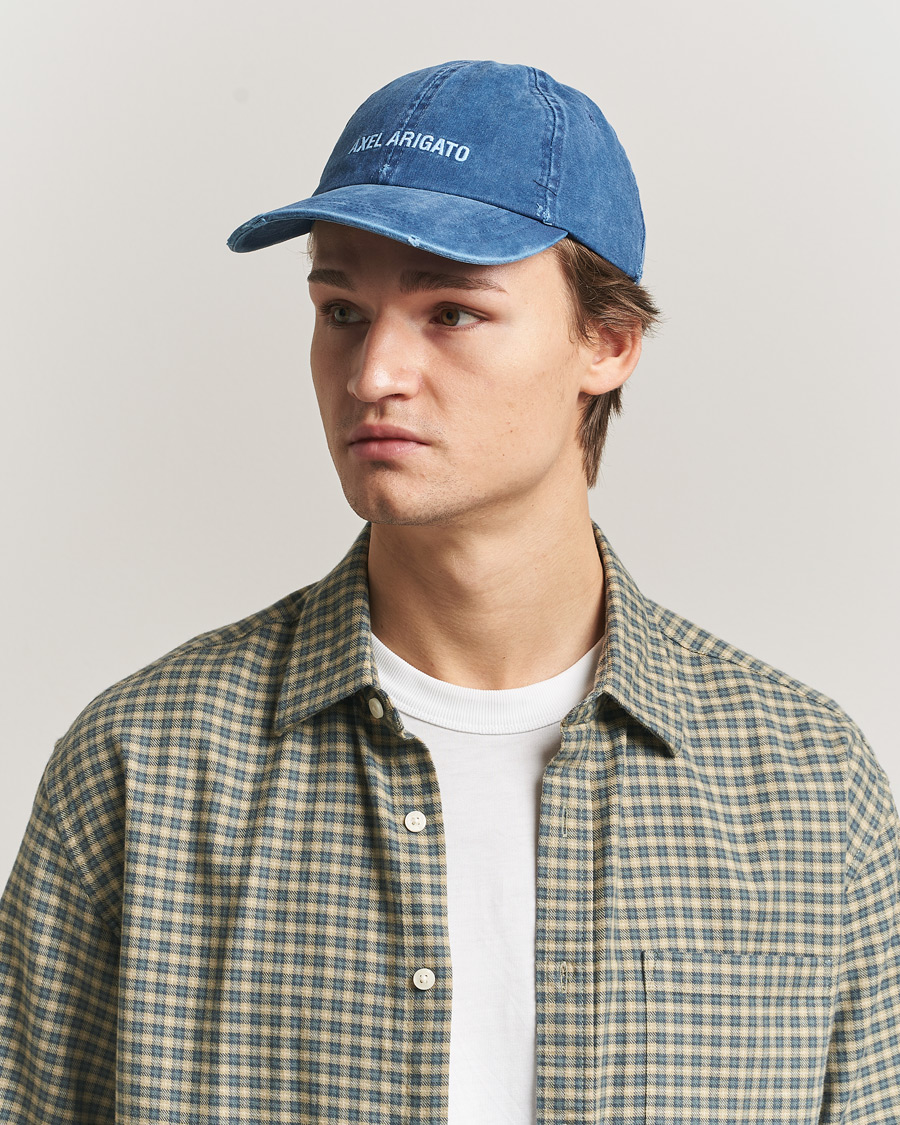 Herr | Hattar & kepsar | Axel Arigato | AA Logo Cap Washed Blue