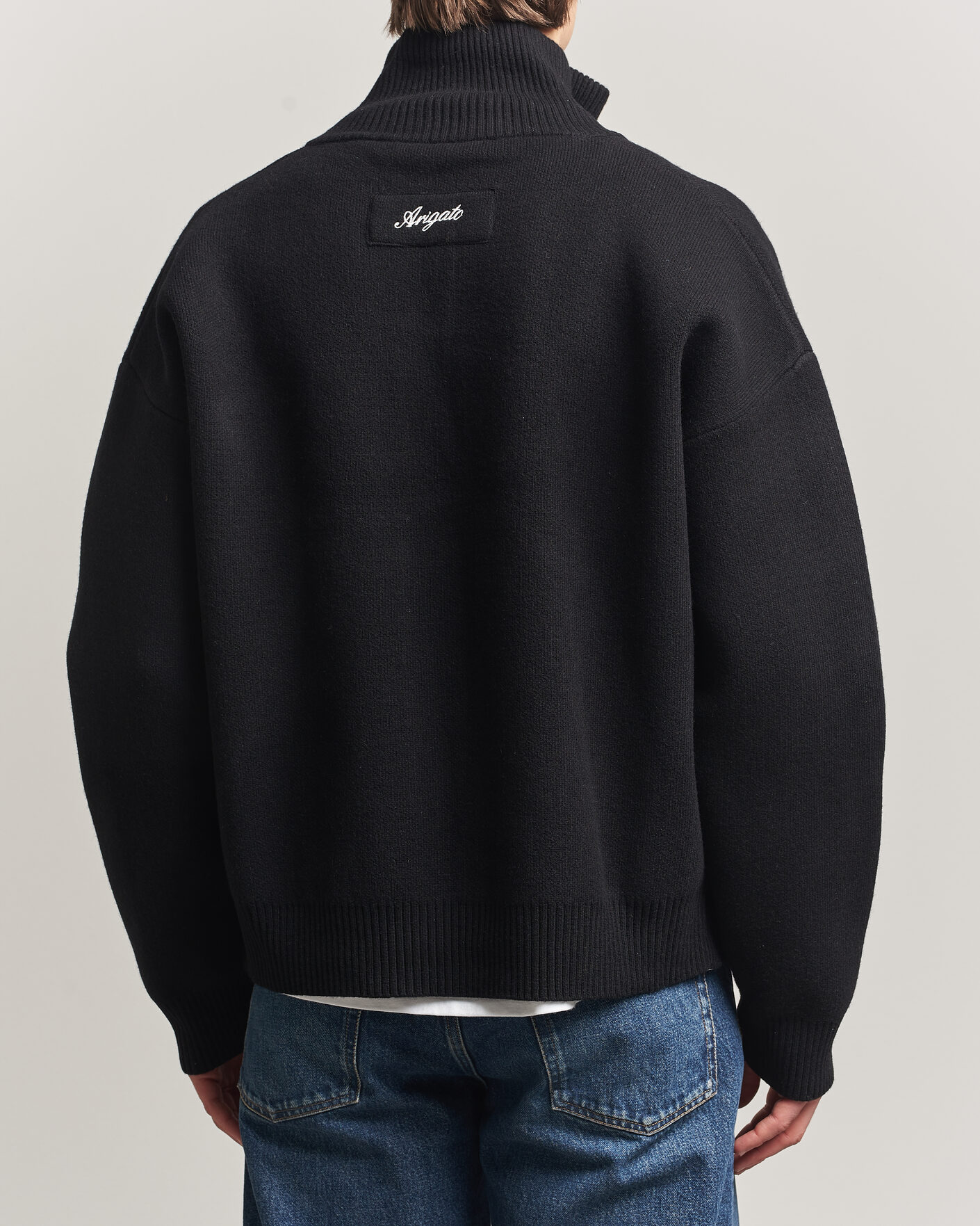 Herr | Tröjor | Axel Arigato | Core Zip-Up Sweater Black