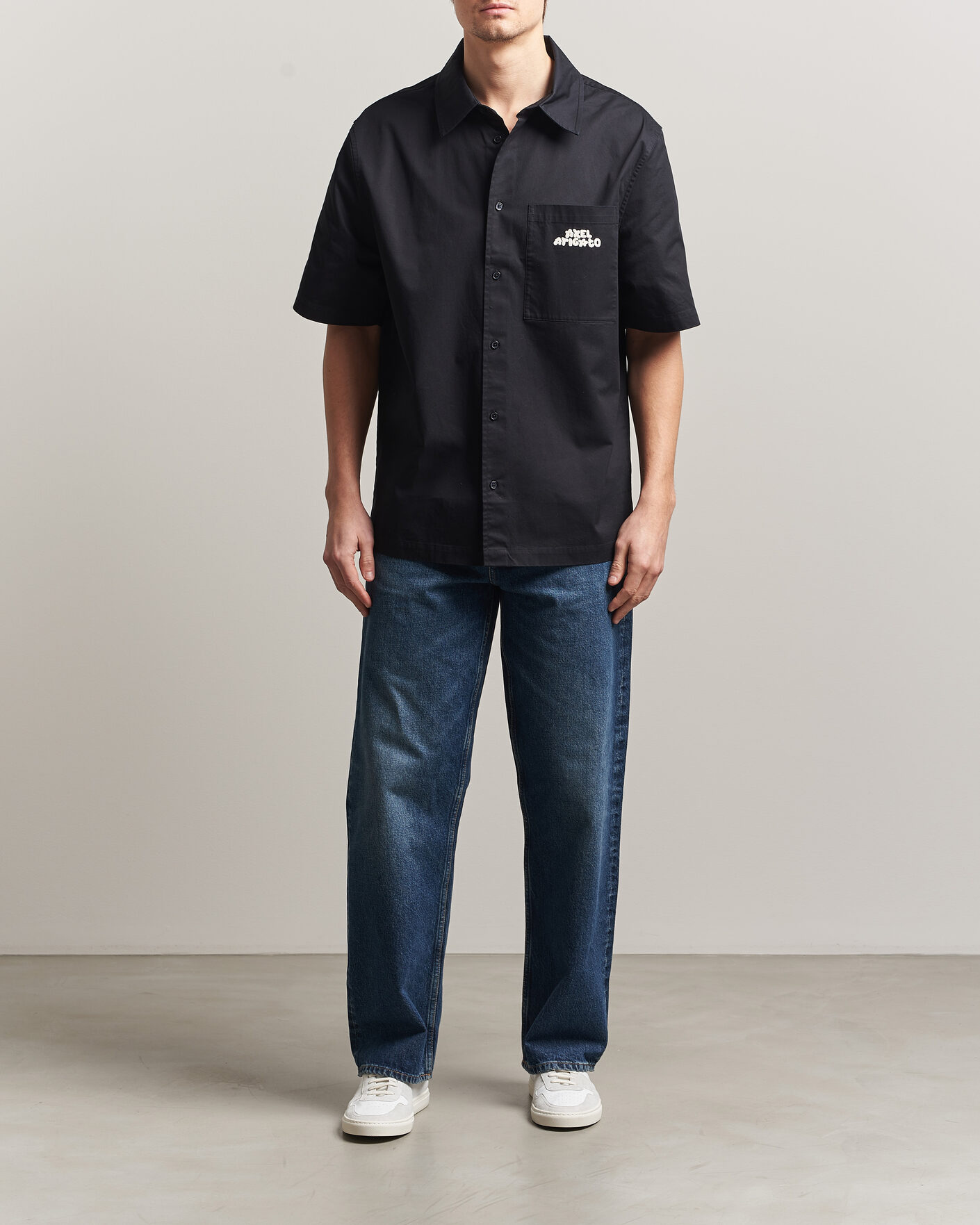 Herr | Skjortor | Axel Arigato | Drew Short Sleeve Shirt Black