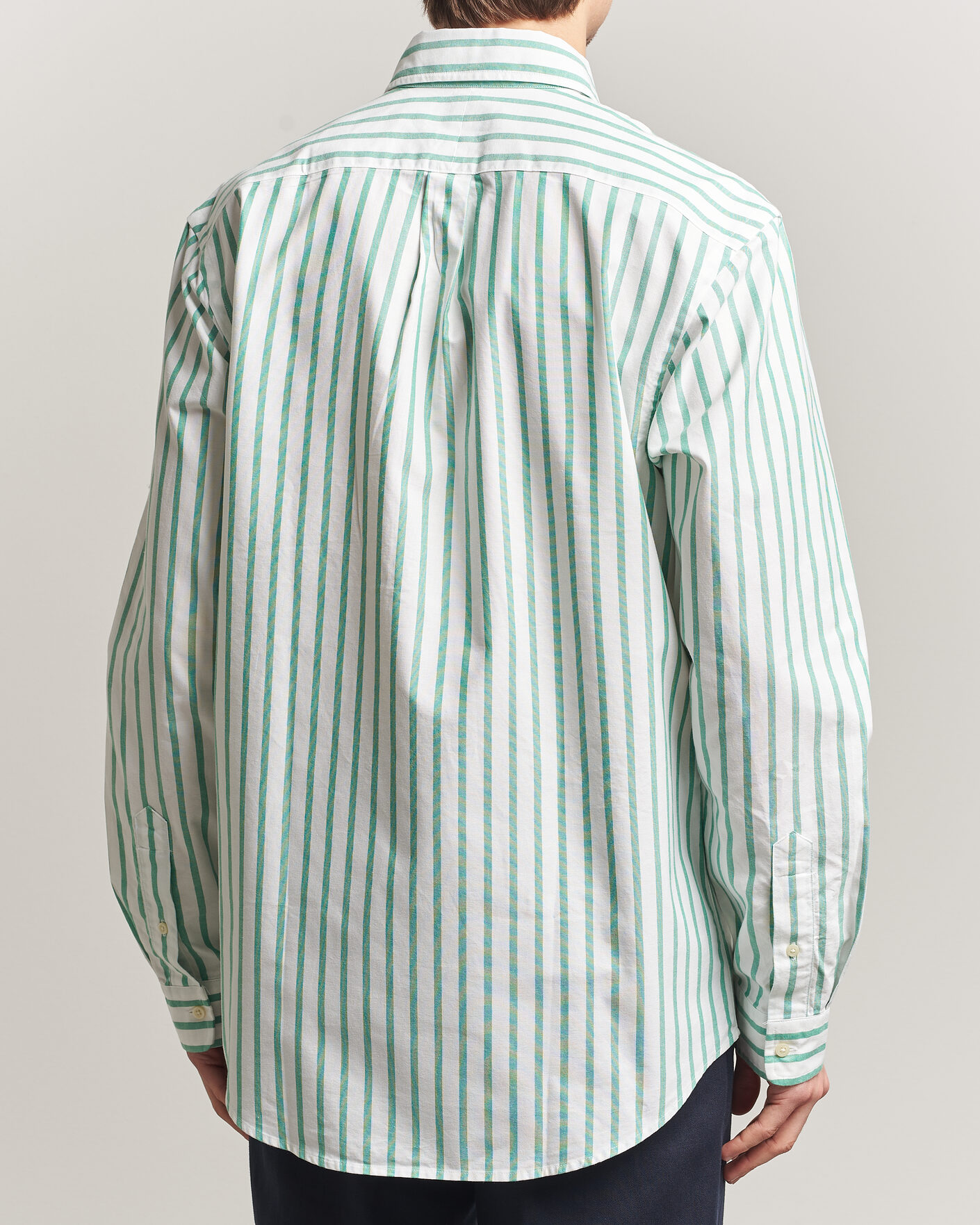 Herr | Skjortor | Polo Ralph Lauren | Custom Fit Striped Oxford Shirt Green