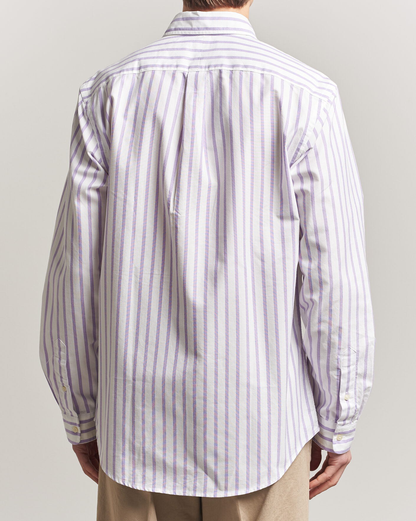 Herr | Skjortor | Polo Ralph Lauren | Custom Fit Striped Oxford Shirt Purple