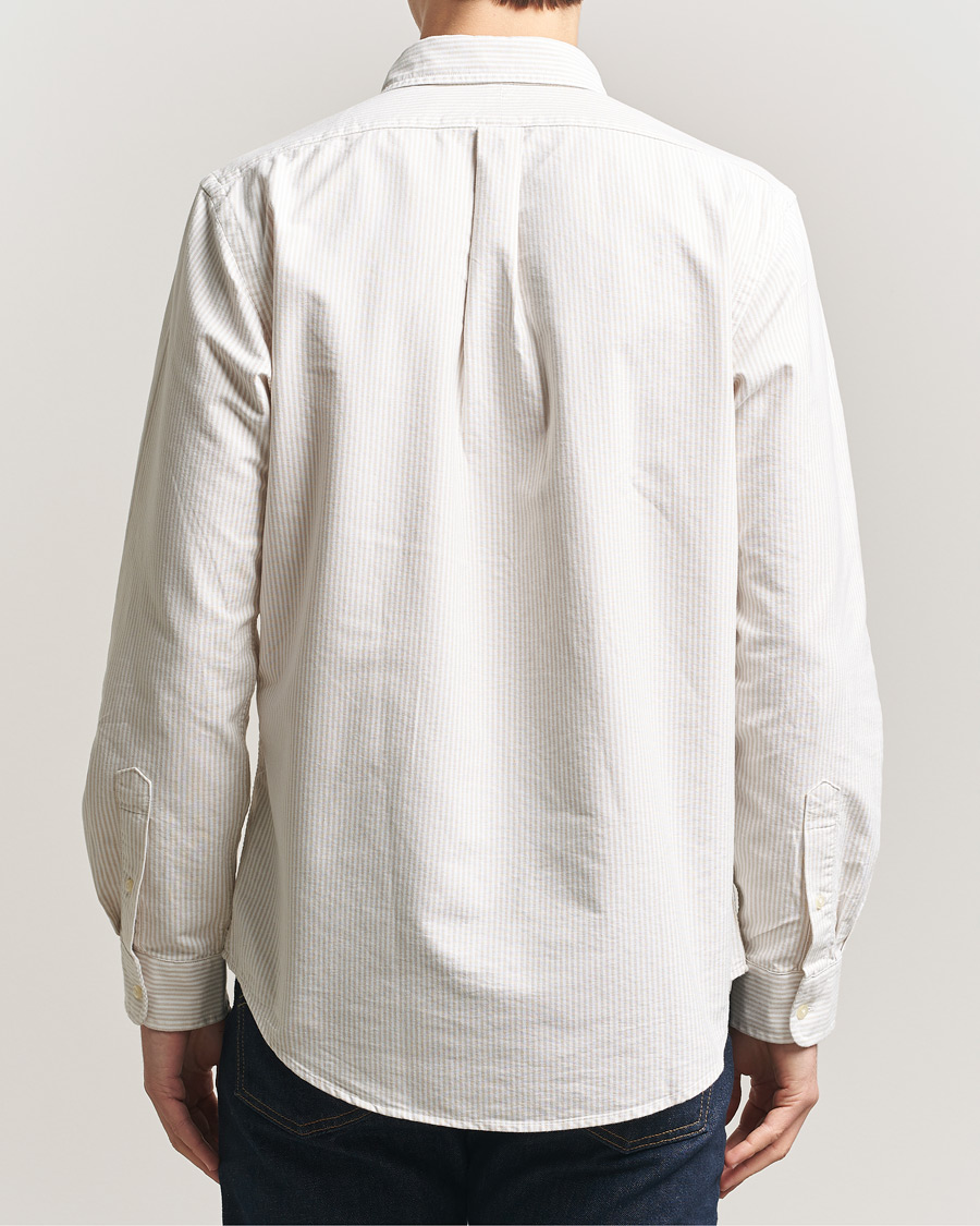 Herr | Skjortor | Polo Ralph Lauren | Custom Fit Micro Striped Oxford Shirt Beige