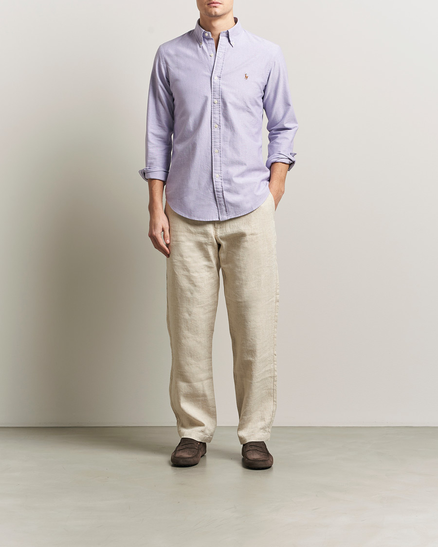 Herr | Skjortor | Polo Ralph Lauren | Custom Fit Oxford Shirt Tissel Purple