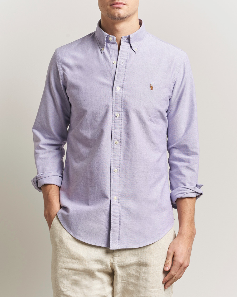 Herr | Skjortor | Polo Ralph Lauren | Custom Fit Oxford Shirt Tissel Purple