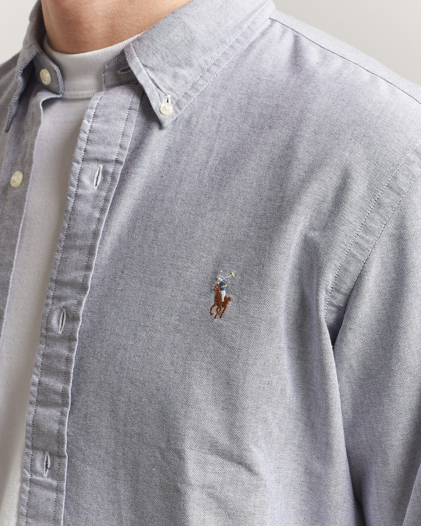 Herr | Skjortor | Polo Ralph Lauren | Custom Fit Oxford Shirt Navy