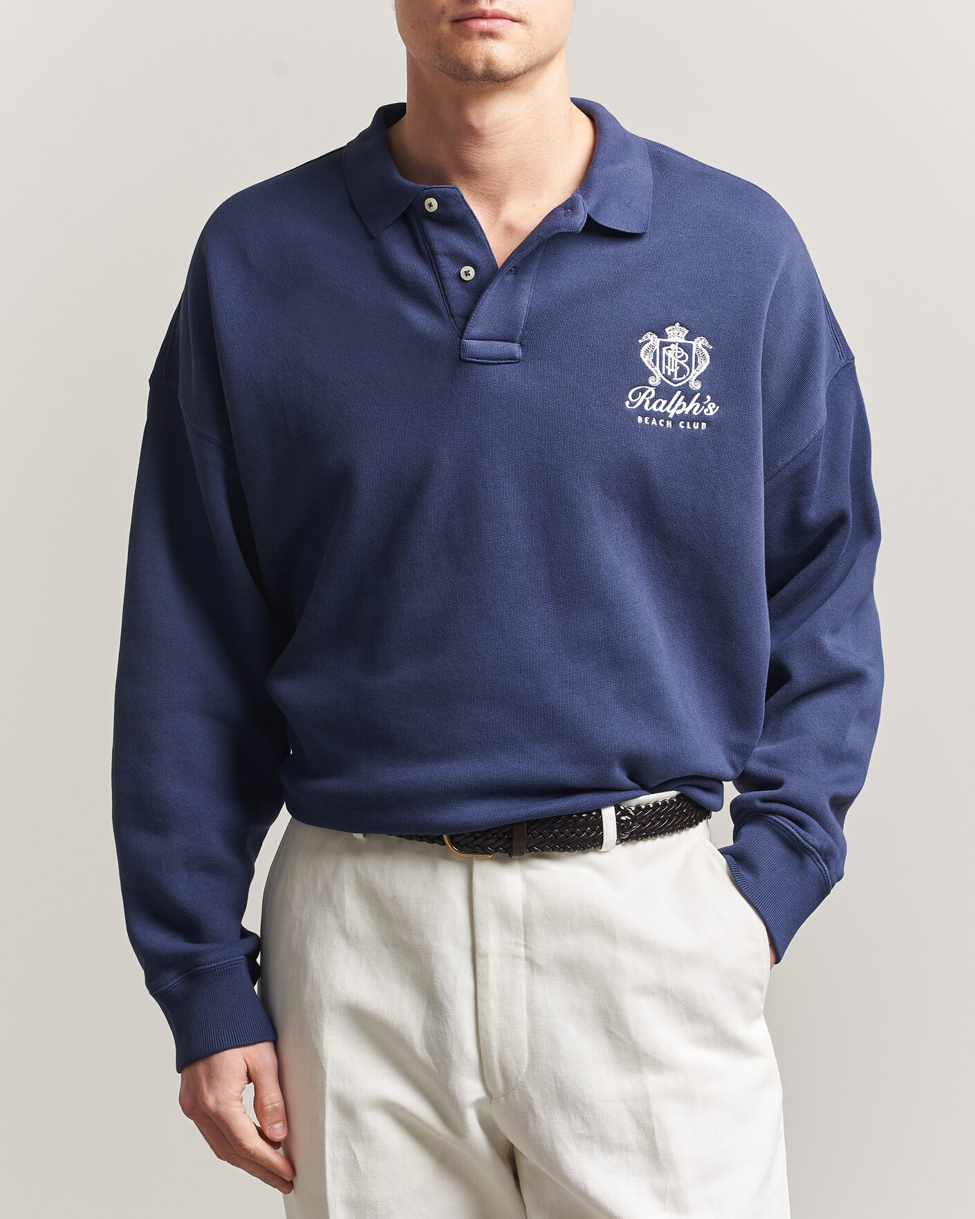 Herr | Tröjor | Polo Ralph Lauren | Ralph's Beach Club Sweater Dark Cobalt