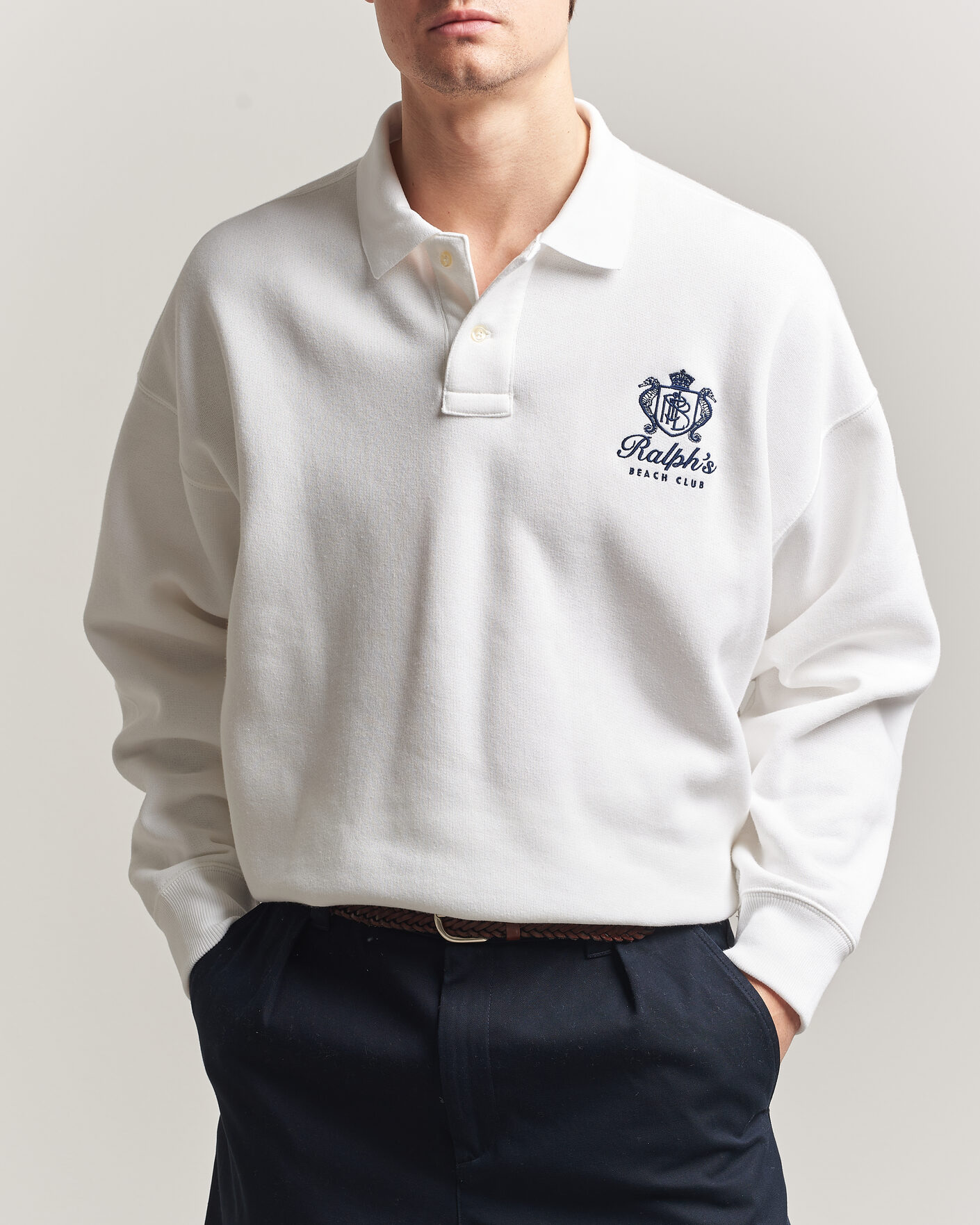 Herr | Tröjor | Polo Ralph Lauren | Ralph's Beach Club Sweater White