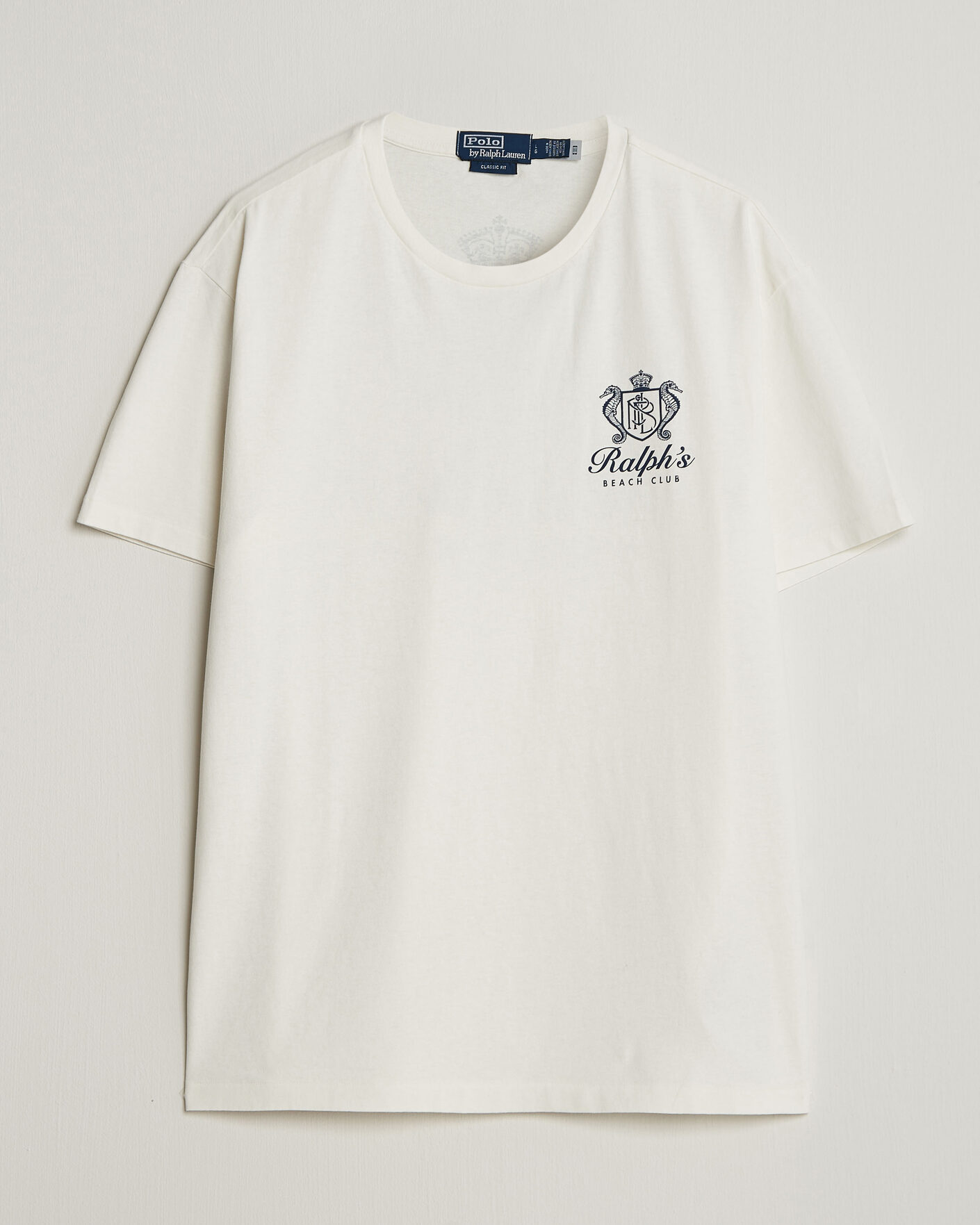 Herr | T-Shirts | Polo Ralph Lauren | Ralph's Beach Club Back Print Tee White