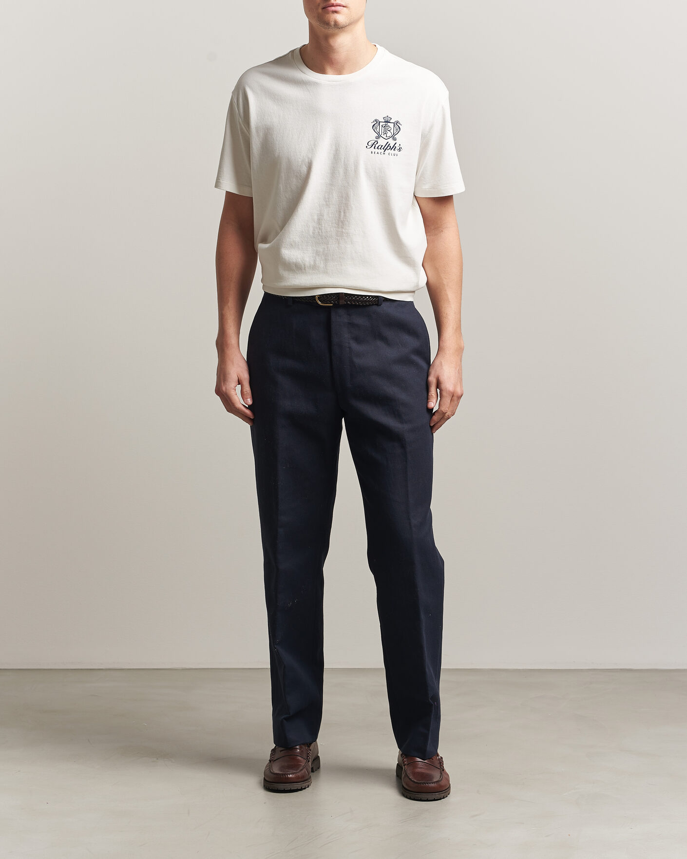 Herr | T-Shirts | Polo Ralph Lauren | Ralph's Beach Club Back Print Tee White