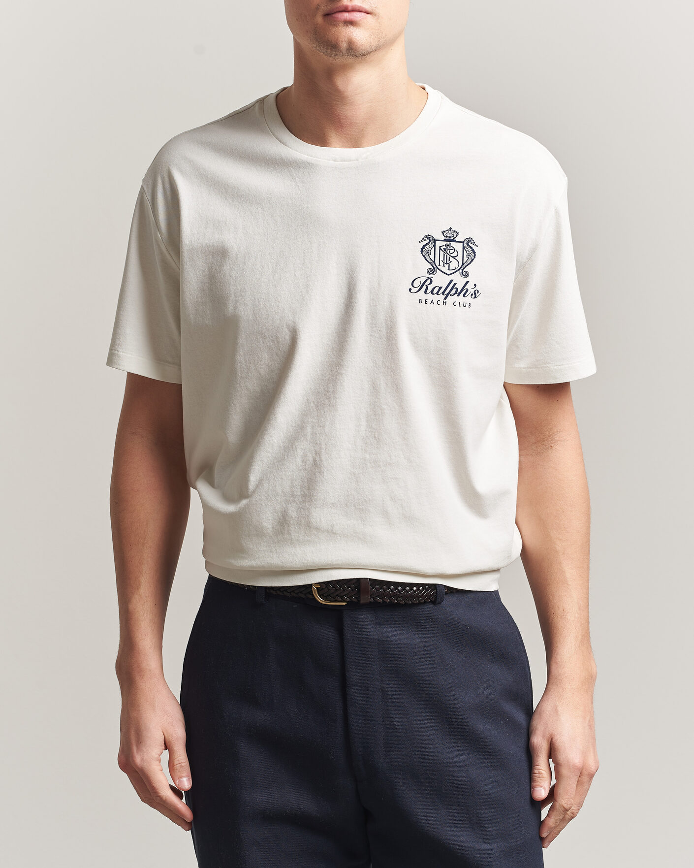 Herr | T-Shirts | Polo Ralph Lauren | Ralph's Beach Club Back Print Tee White