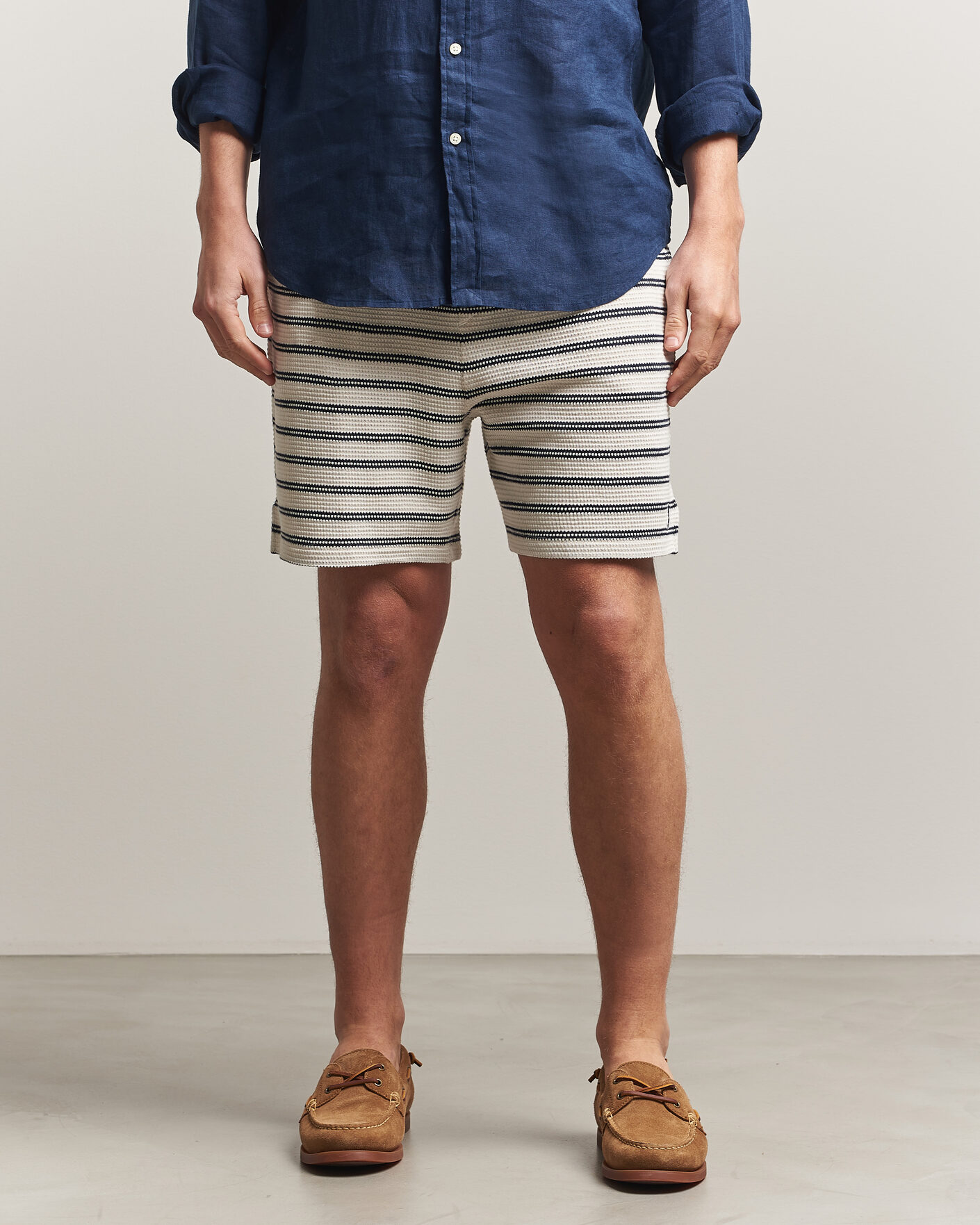 Herr | Shorts | Polo Ralph Lauren | Knitted Shorts Pale Cream/Newport Navy