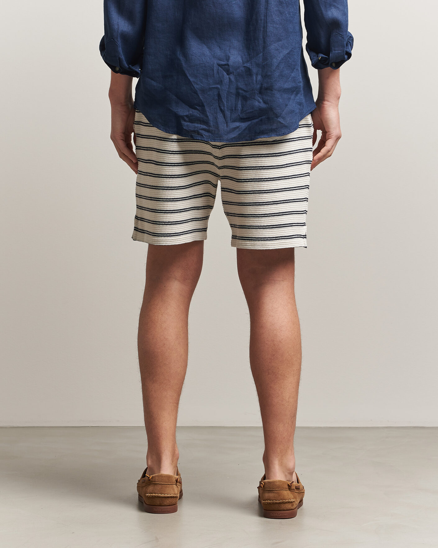 Herr | Shorts | Polo Ralph Lauren | Knitted Shorts Pale Cream/Newport Navy