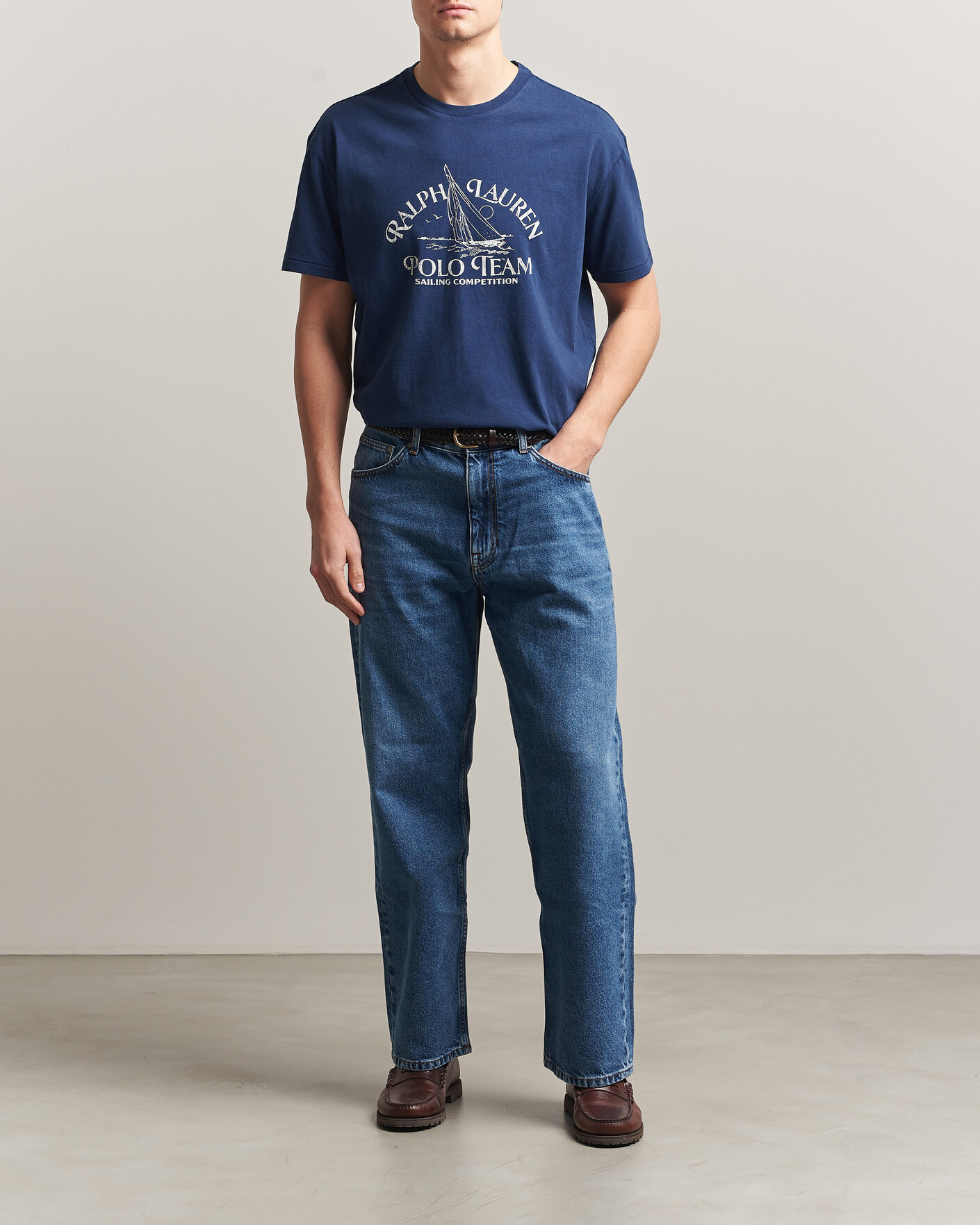 Herr | T-Shirts | Polo Ralph Lauren | Ralph's Beach Club Printed Tee Dark Cobalt