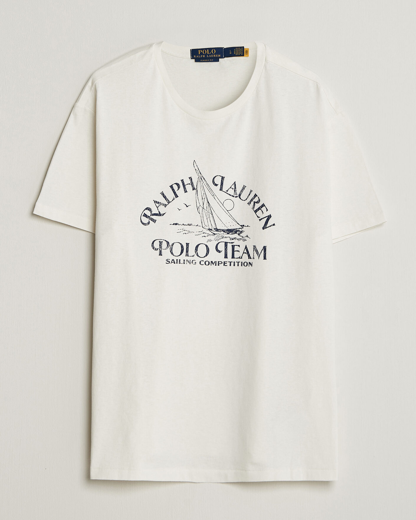 Herr | T-Shirts | Polo Ralph Lauren | Ralph's Beach Club Printed Tee Deckwash White