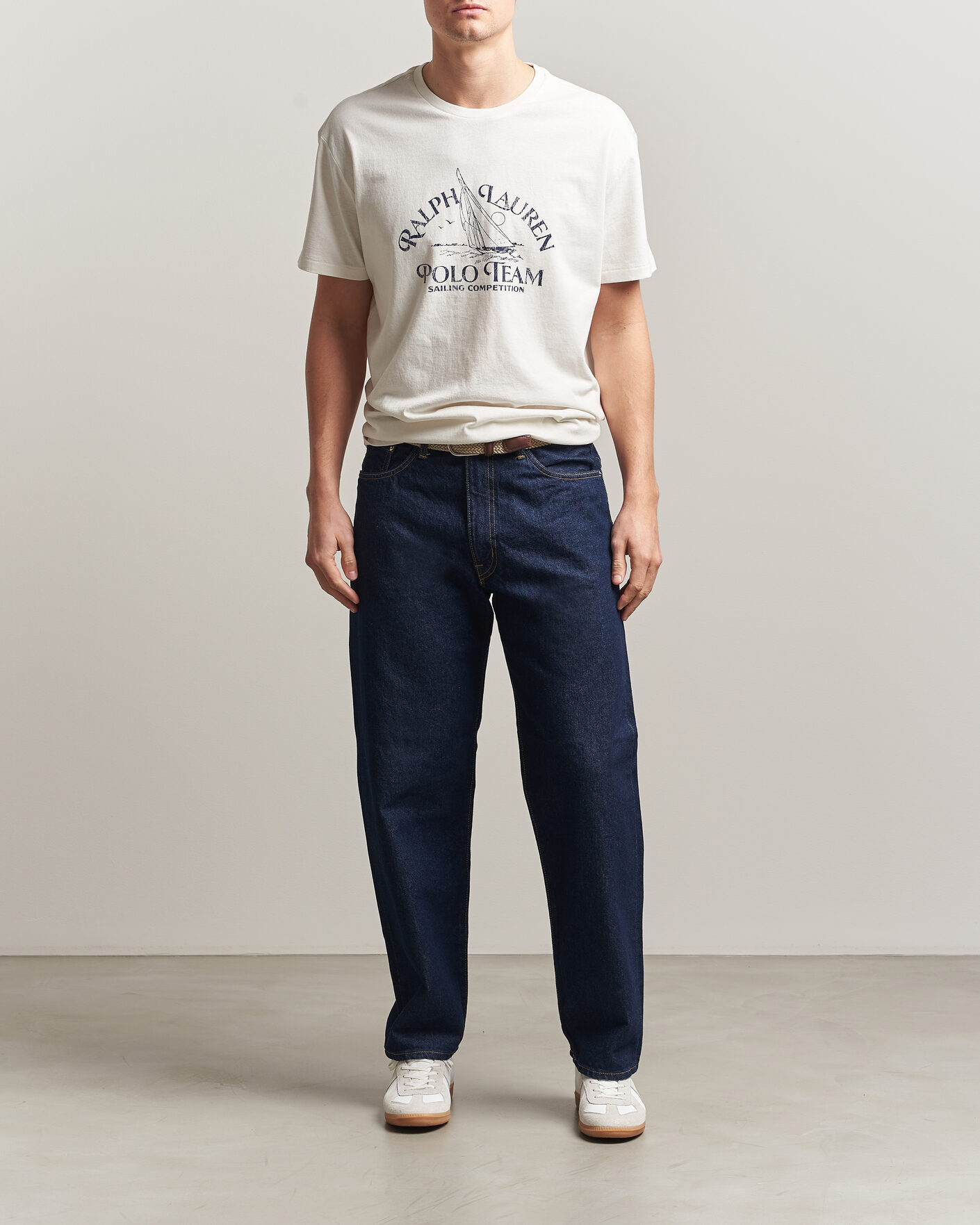 Herr | T-Shirts | Polo Ralph Lauren | Ralph's Beach Club Printed Tee Deckwash White