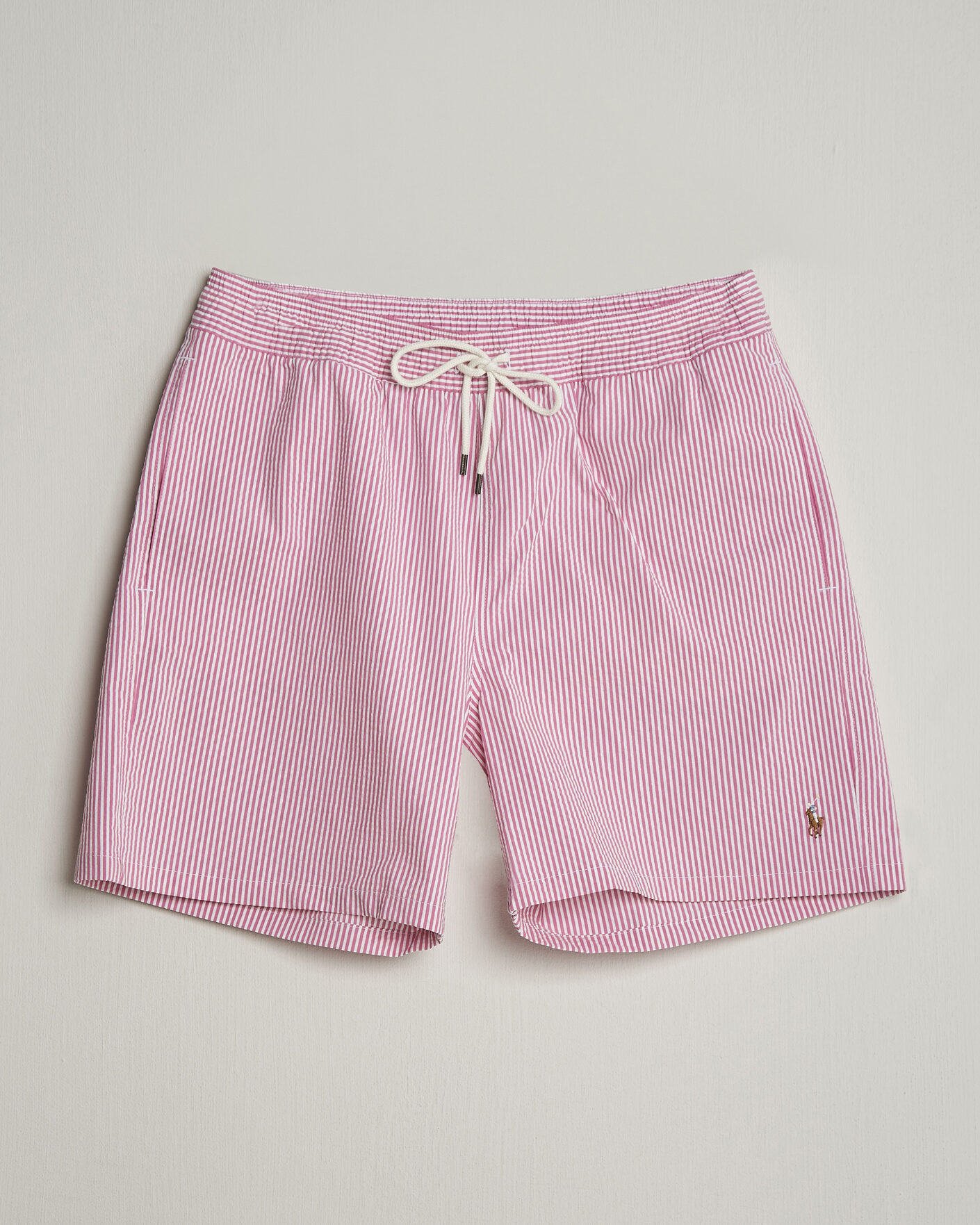 Herr | Badbyxor | Polo Ralph Lauren | Traveler Mid Trunk Seersucker Rose