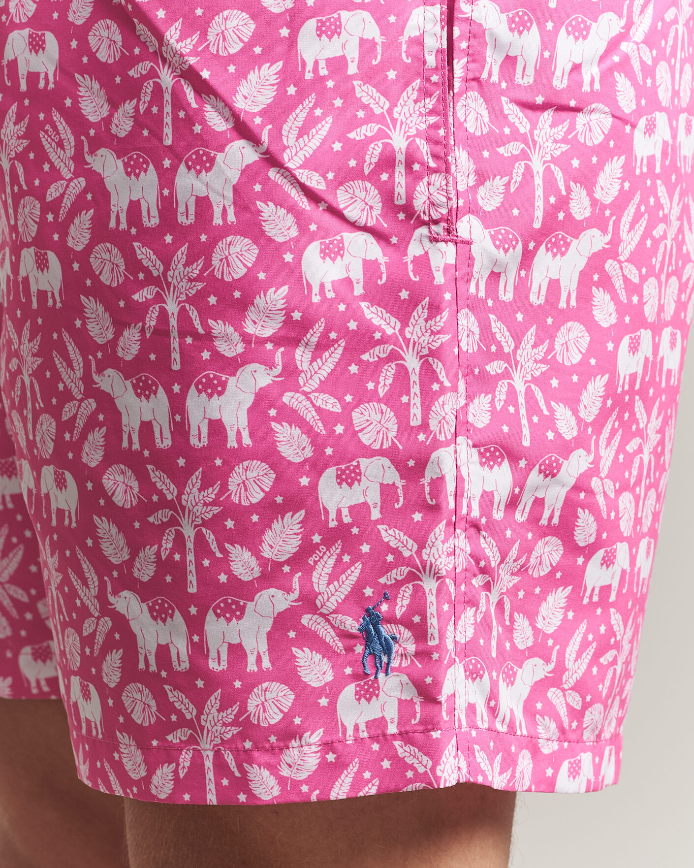 Herr | Badbyxor | Polo Ralph Lauren | Traveler Print Mid Trunk Pink