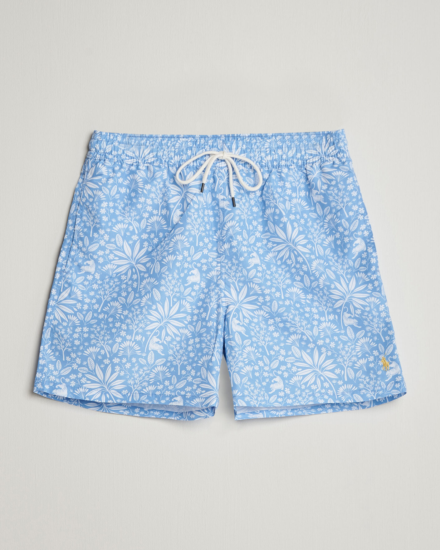 Herr | Badbyxor | Polo Ralph Lauren | Traveler Print Mid Trunk Blue