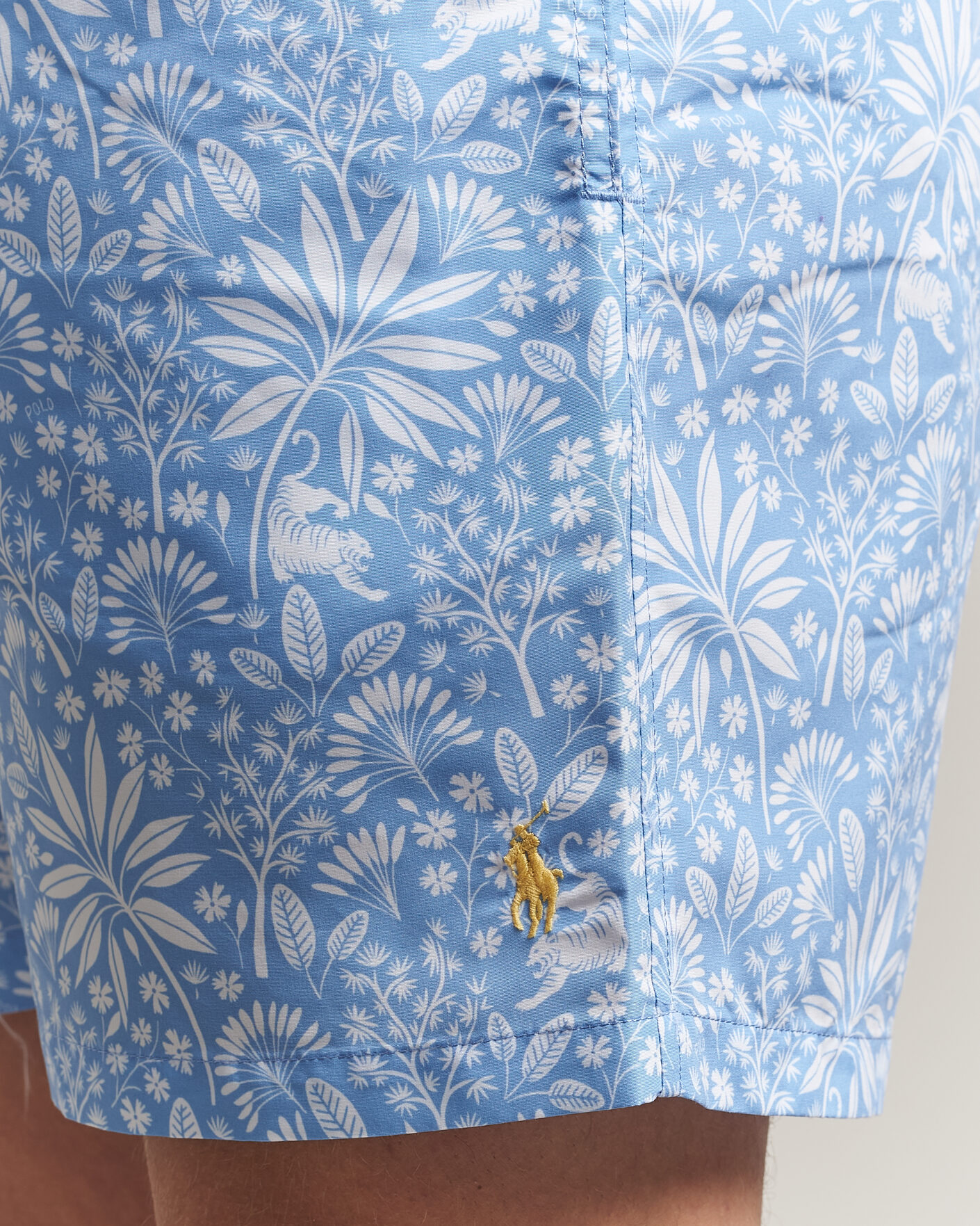 Herr | Badbyxor | Polo Ralph Lauren | Traveler Print Mid Trunk Blue