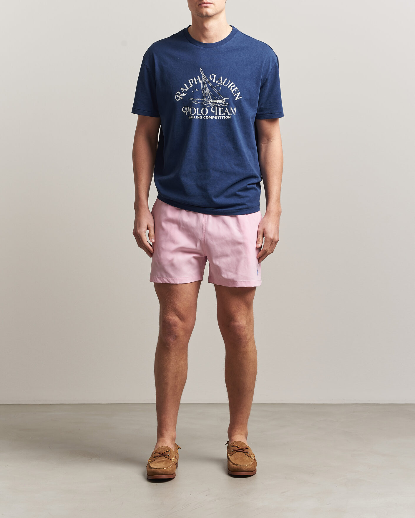 Herr | Badbyxor | Polo Ralph Lauren | Traveler Slim Trunk Pink