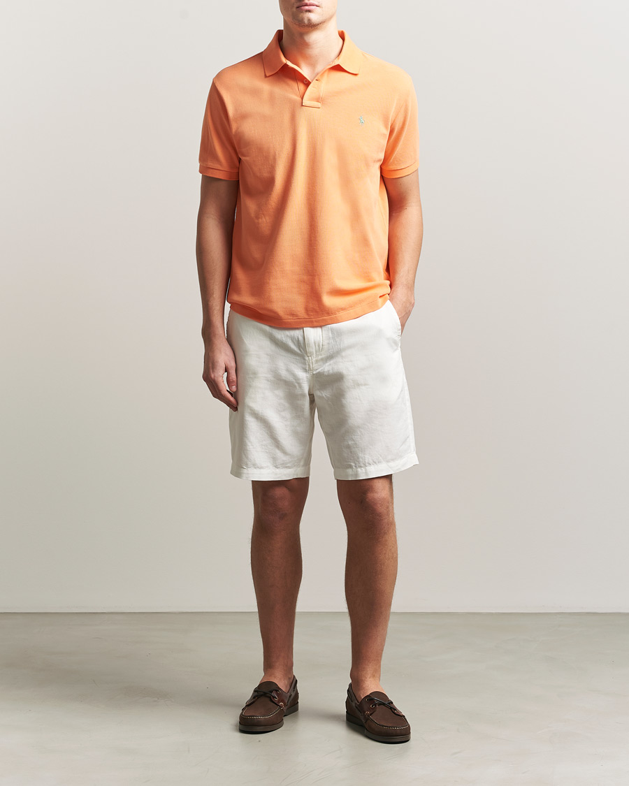 Herr | Pikéer | Polo Ralph Lauren | Custom Slim Fit Polo Pompano Orange