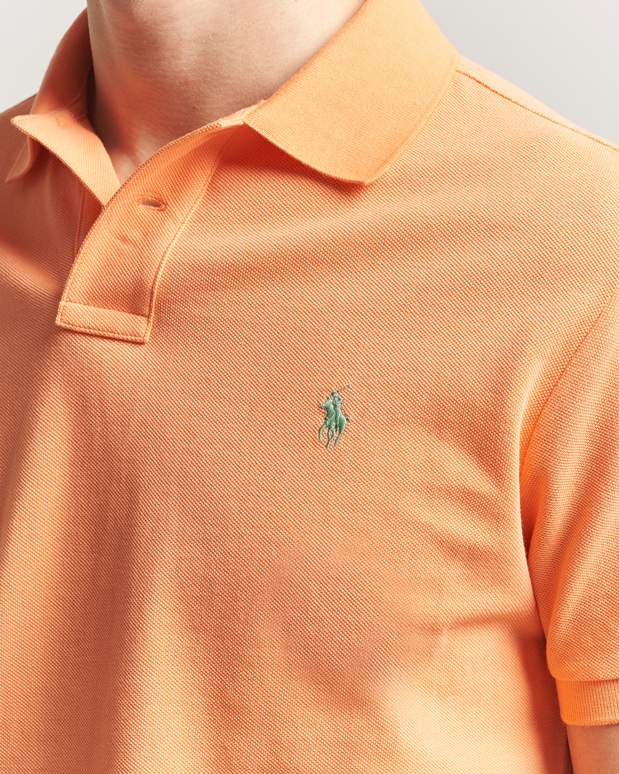 Herr | Pikéer | Polo Ralph Lauren | Custom Slim Fit Polo Pompano Orange