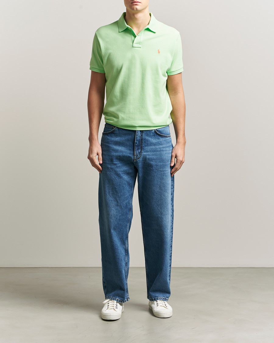 Herr | Pikéer | Polo Ralph Lauren | Custom Slim Fit Polo Cruise Lime
