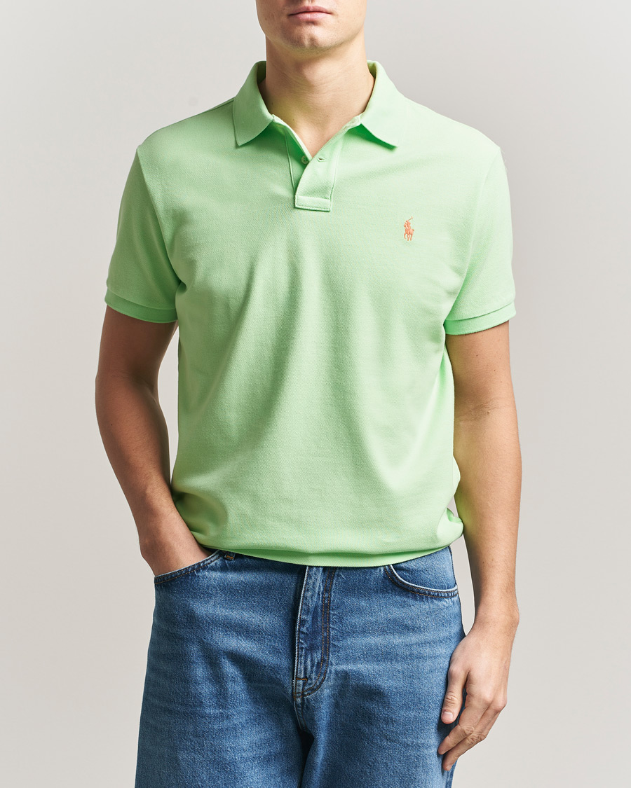 Herr | Pikéer | Polo Ralph Lauren | Custom Slim Fit Polo Cruise Lime