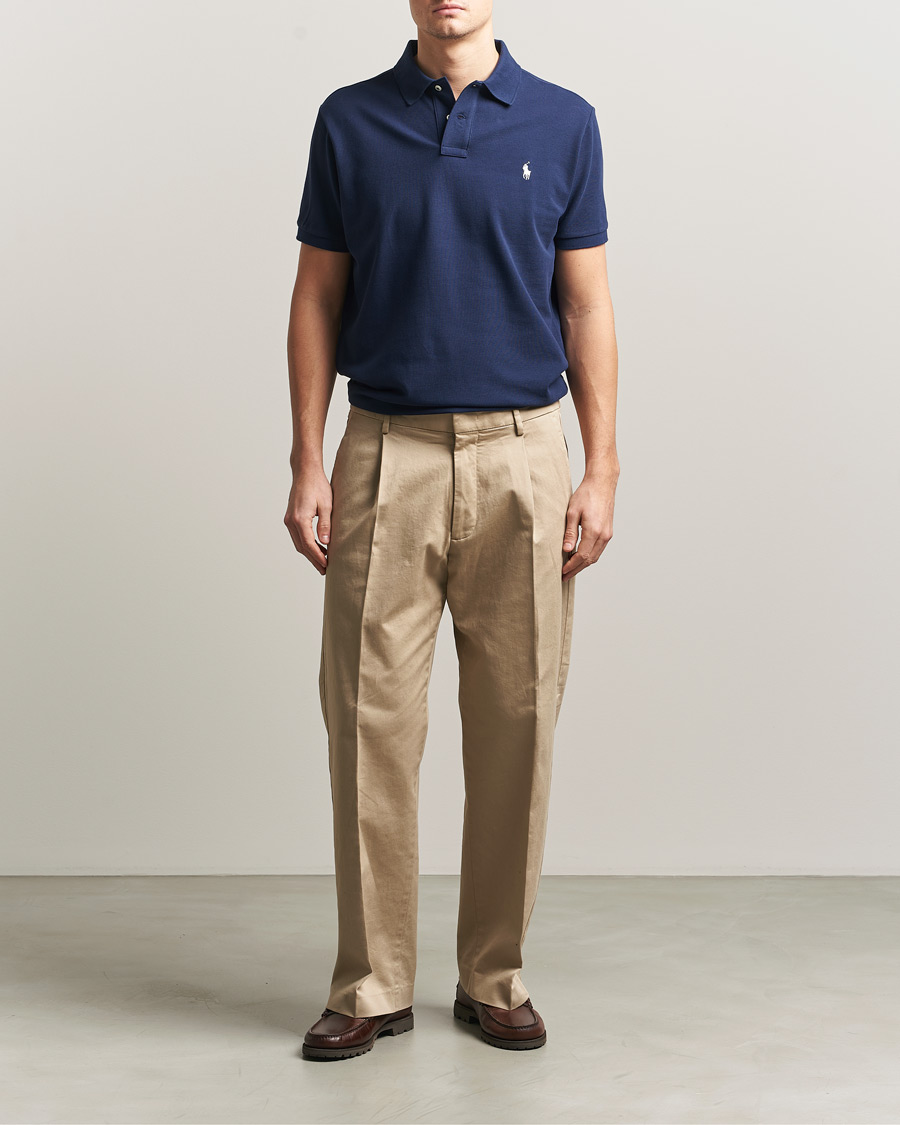 Herr | Pikéer | Polo Ralph Lauren | Custom Slim Fit Polo Navy