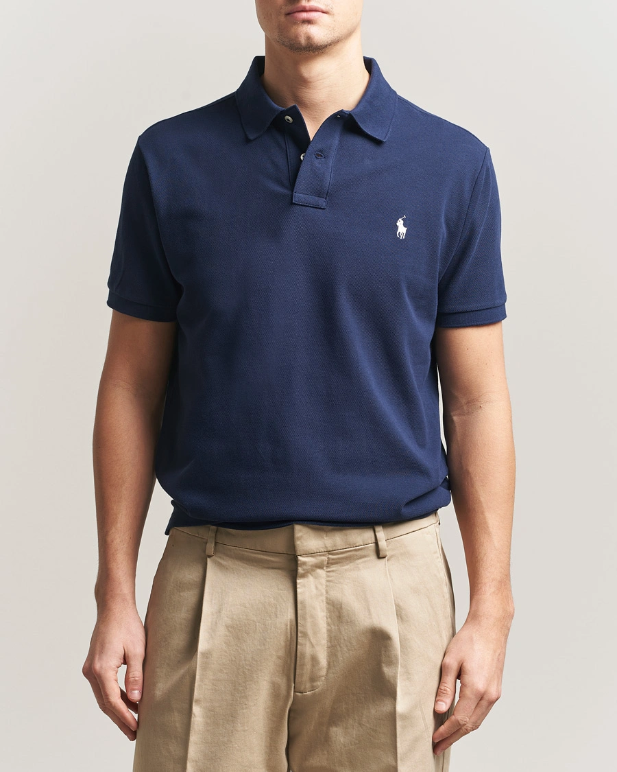 Herr | Pikéer | Polo Ralph Lauren | Custom Slim Fit Polo Navy