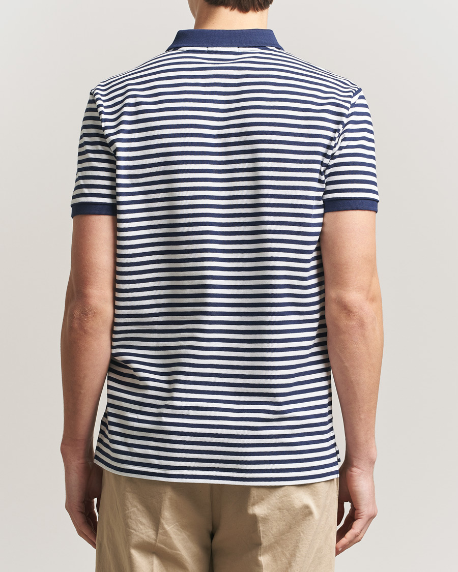 Herr | Pikéer | Polo Ralph Lauren | Custom Slim Fit Striped Polo Navy/White