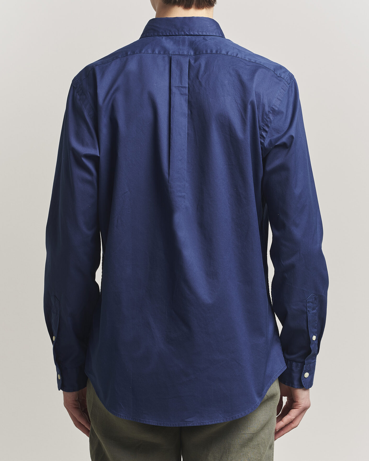 Herr | Skjortor | Polo Ralph Lauren | Custom Fit Garment Twill Shirt Newport Navy