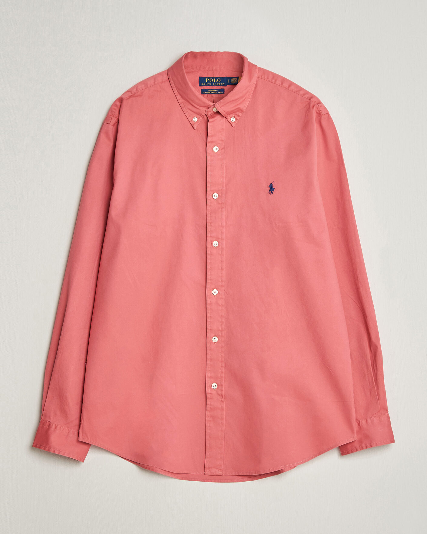 Herr | Skjortor | Polo Ralph Lauren | Custom Fit Garment Twill Shirt Adirondack Berry