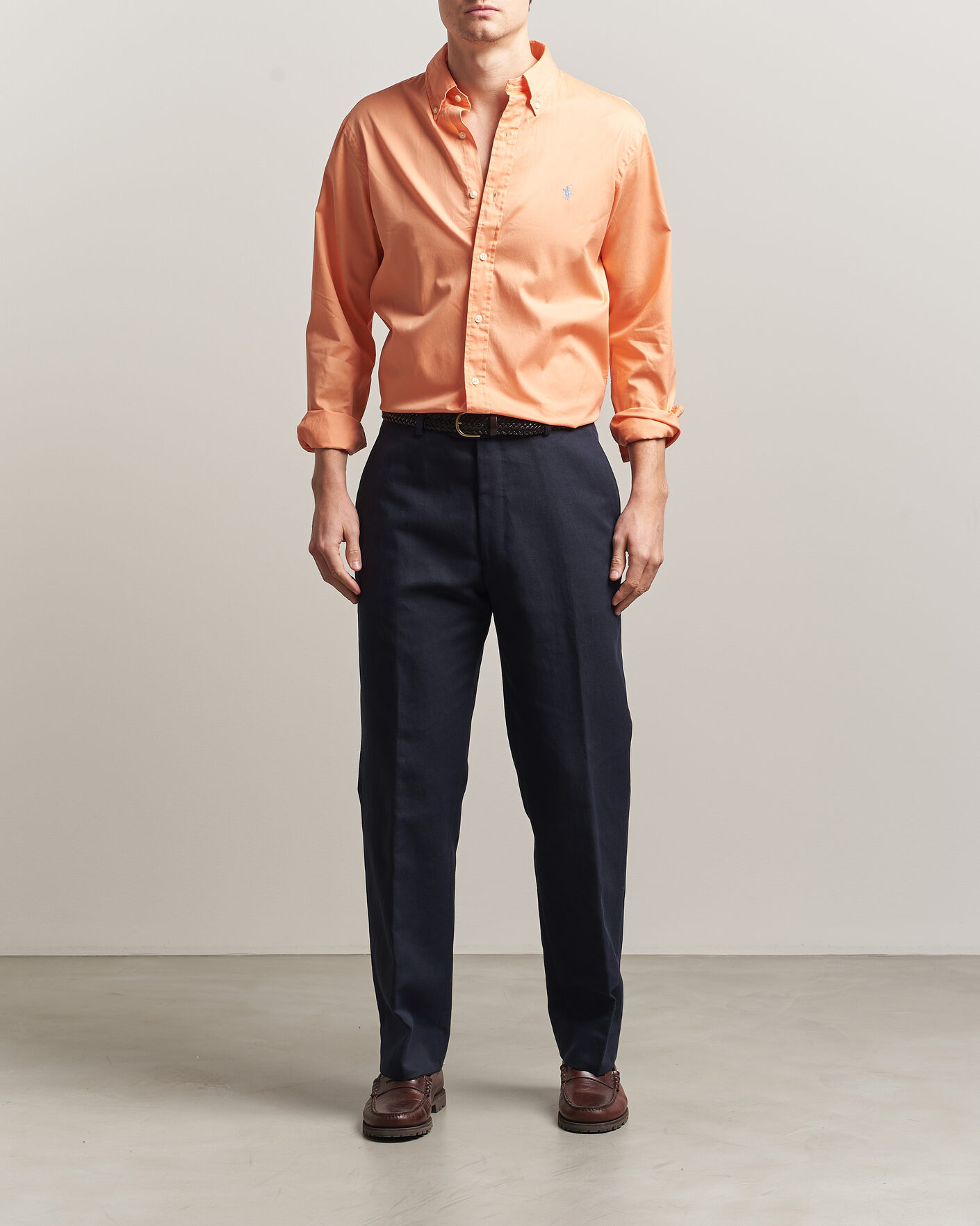 Herr | Skjortor | Polo Ralph Lauren | Custom Fit Garment Twill Shirt Poppy