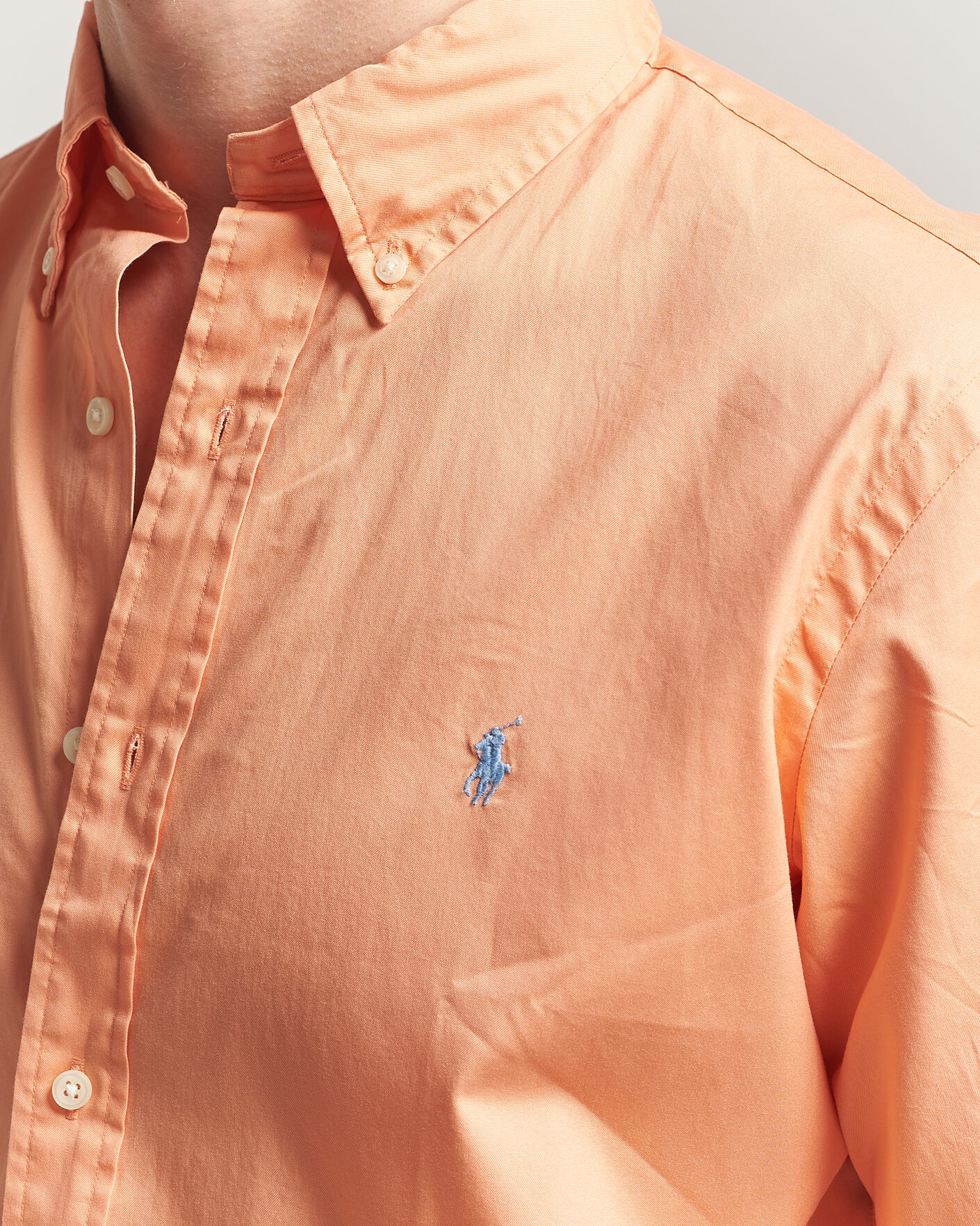 Herr | Skjortor | Polo Ralph Lauren | Custom Fit Garment Twill Shirt Poppy
