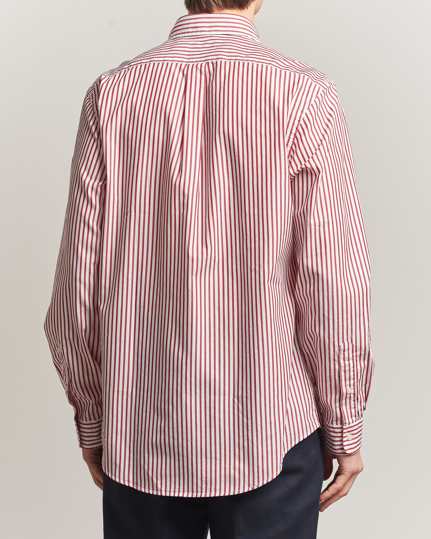 Herr | Skjortor | Polo Ralph Lauren | Custom Fit Poplin Striped Shirt Bristol Red