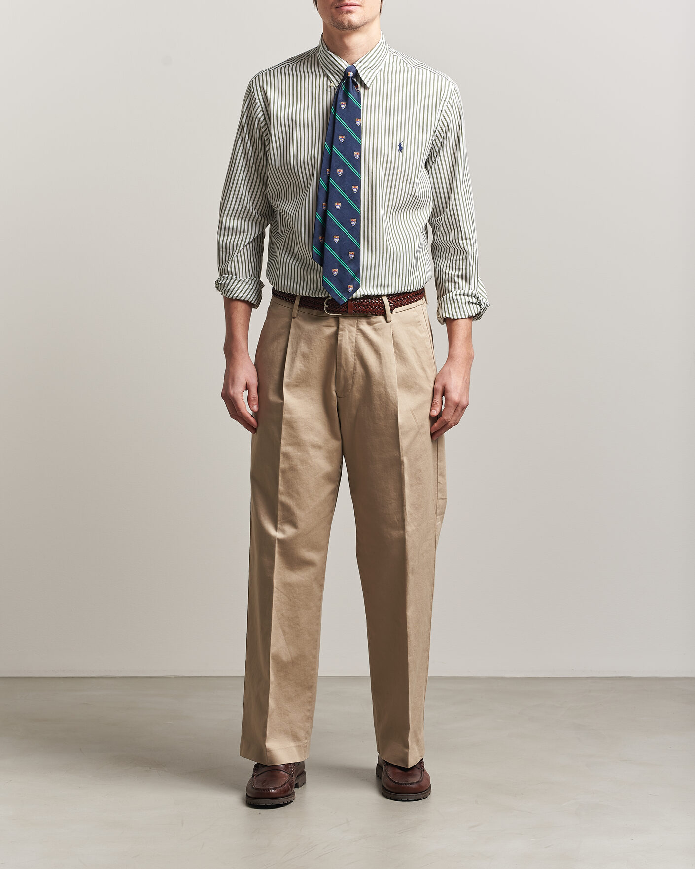 Herr | Skjortor | Polo Ralph Lauren | Custom Fit Poplin Striped Shirt Garden Trail