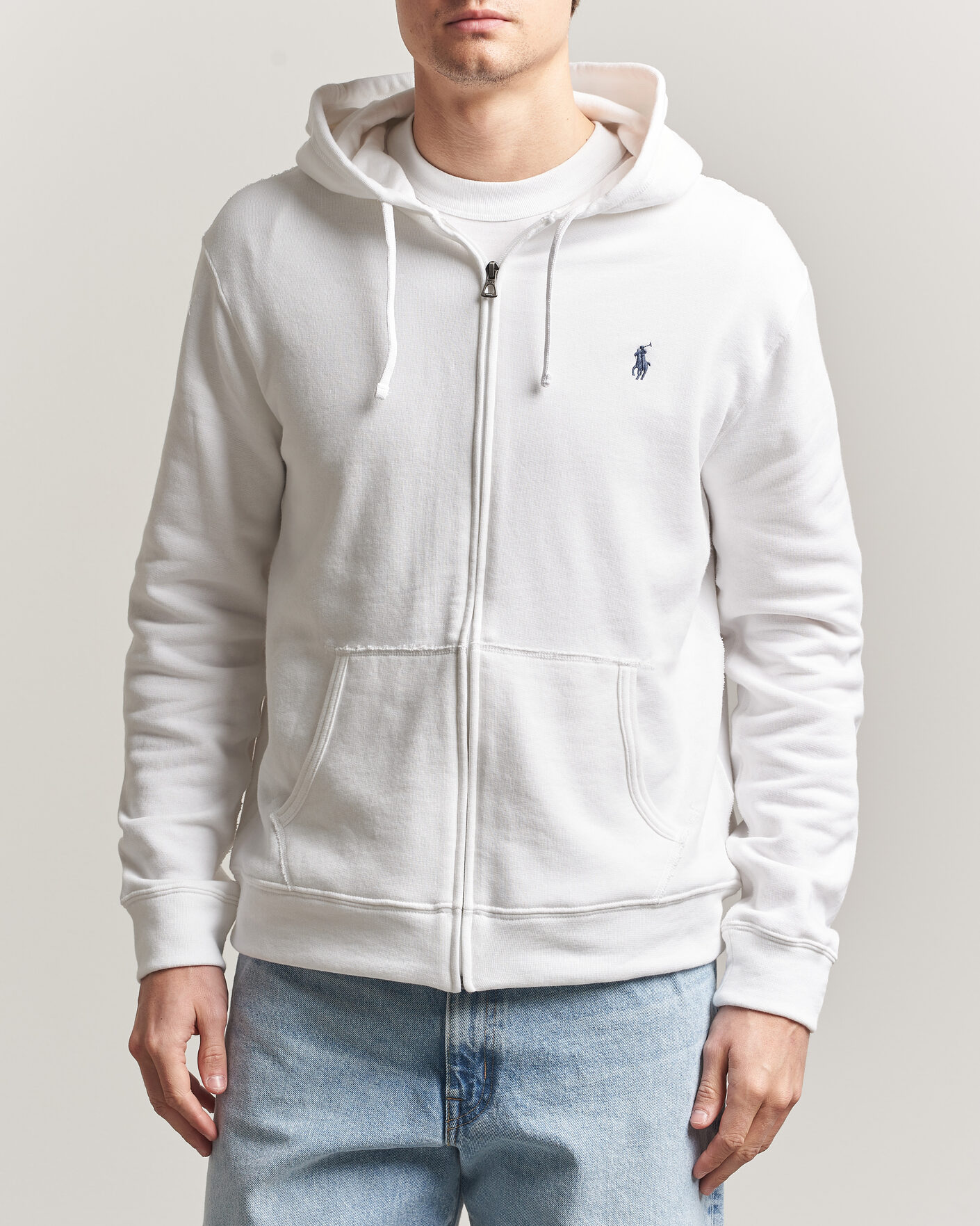 Herr | Tröjor | Polo Ralph Lauren | Island Terry Full Zip Hoodie White