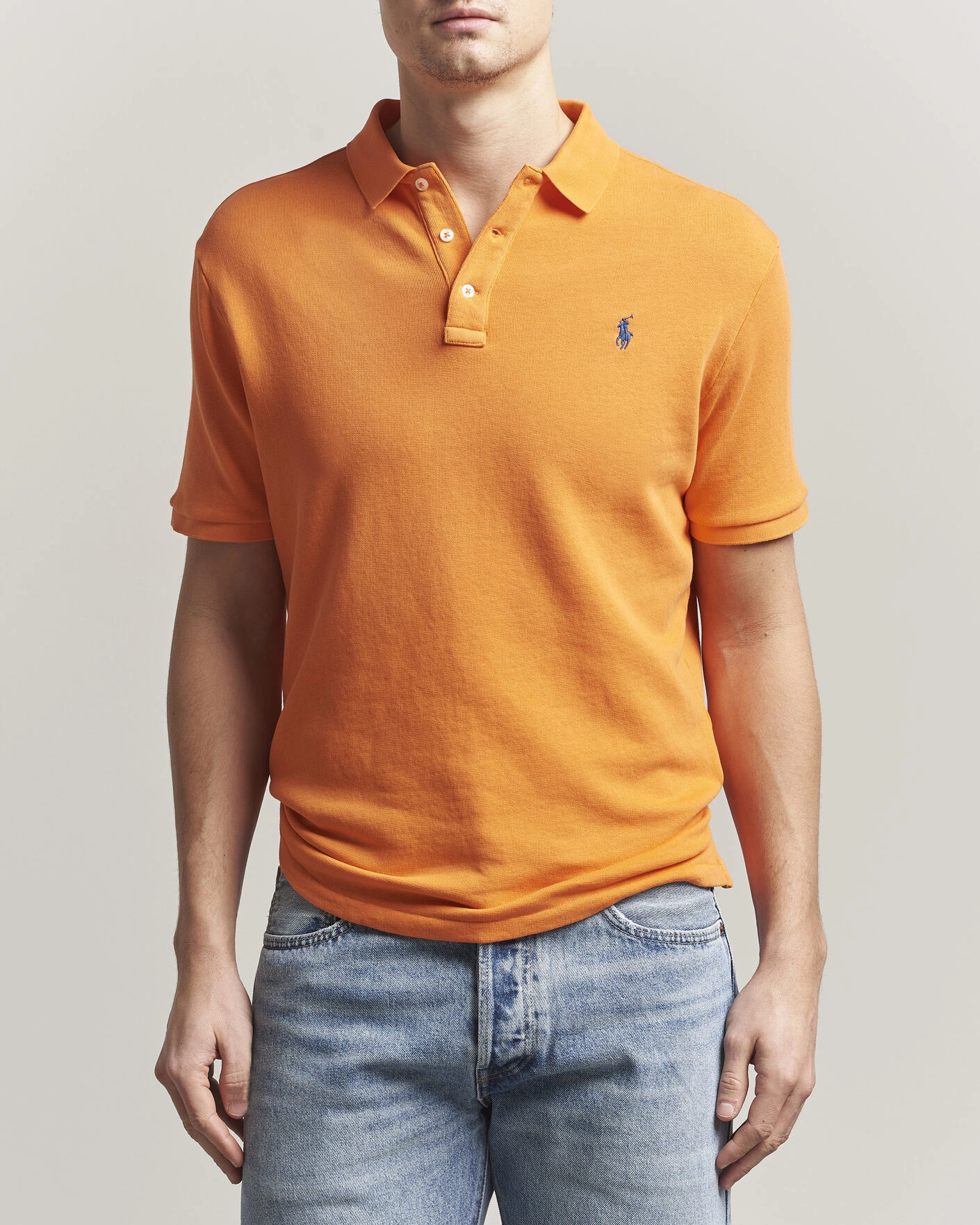 Herr | Pikéer | Polo Ralph Lauren | Island Terry Polo Resort Orange